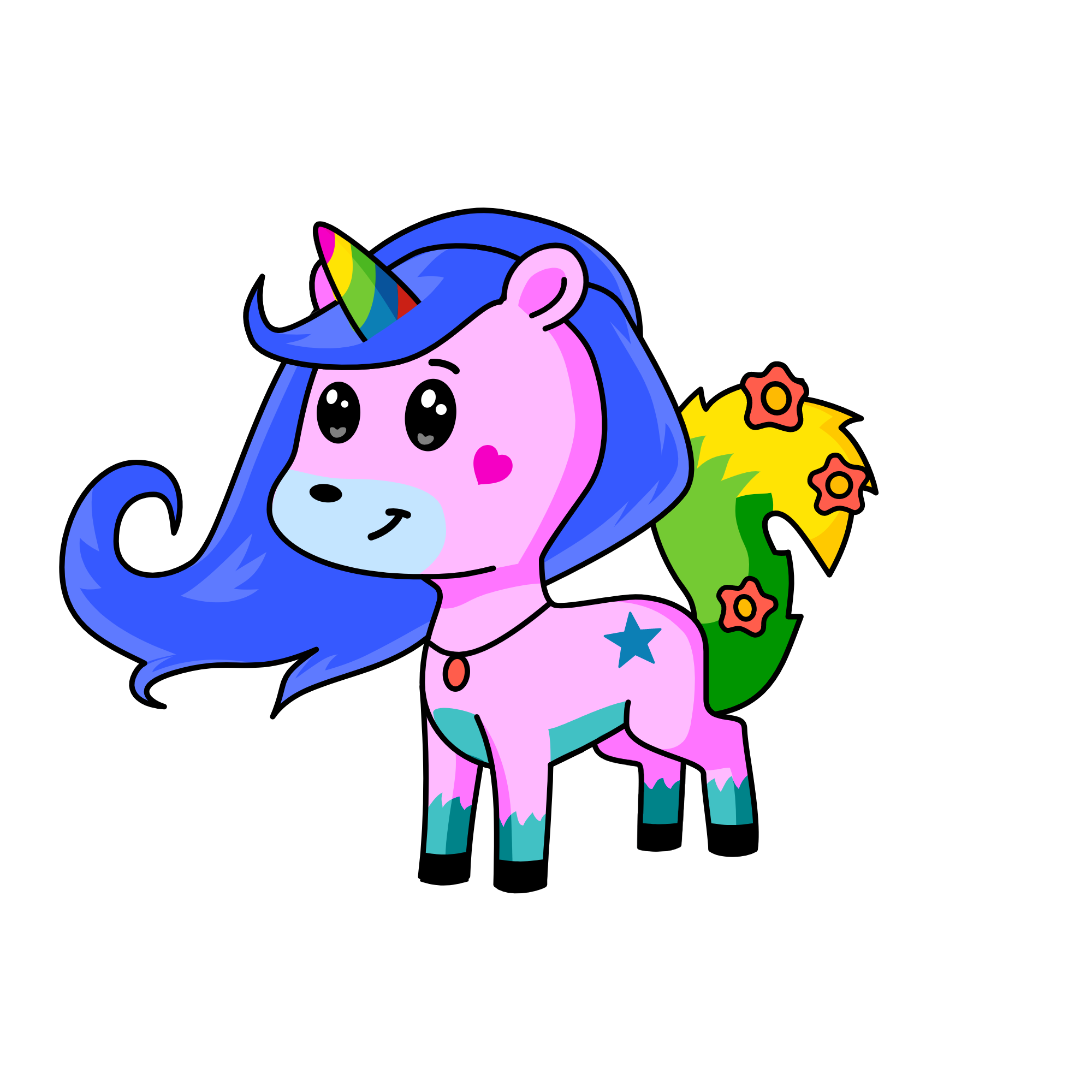 Fluffy, the unicorn