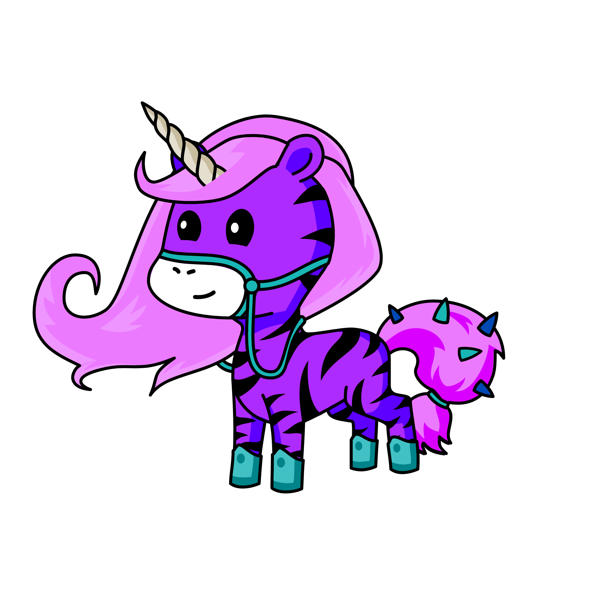 Pink, the unicorn