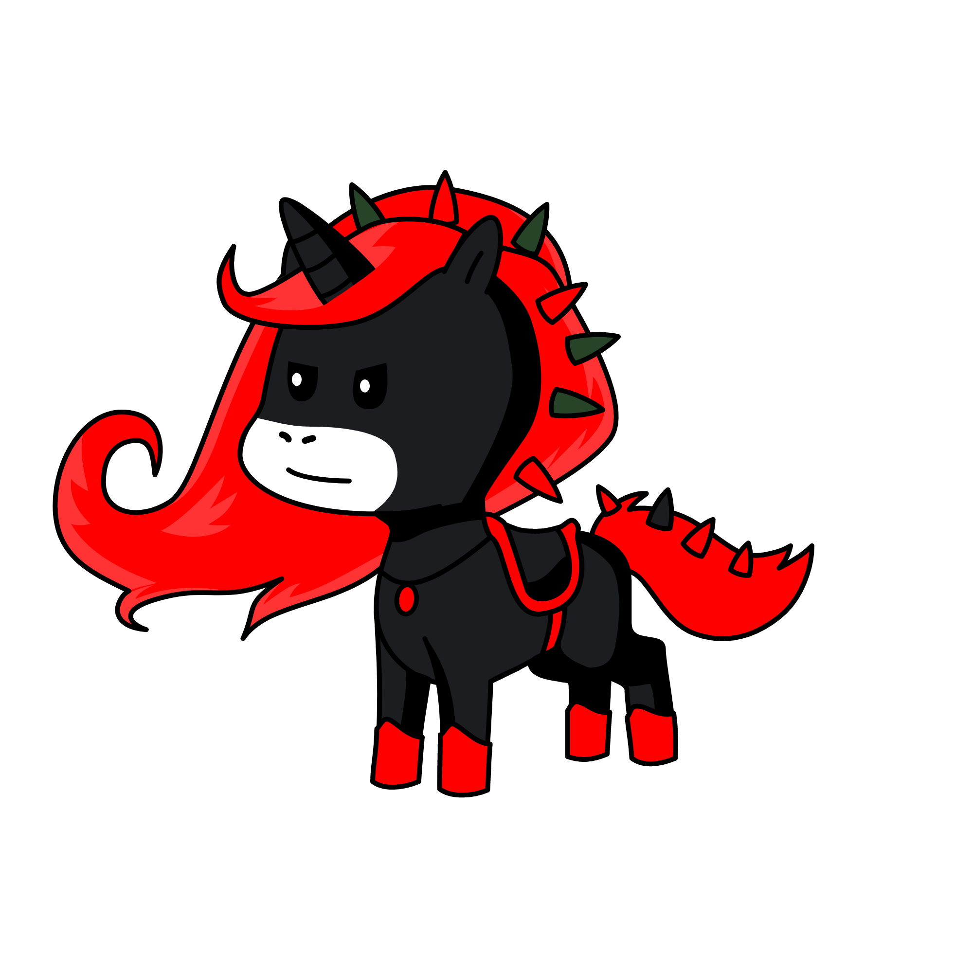 Moody, the unicorn