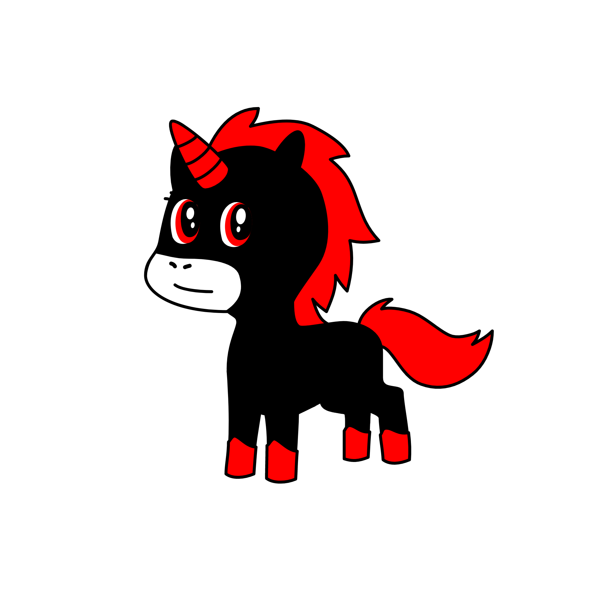 Cloudy, the unicorn