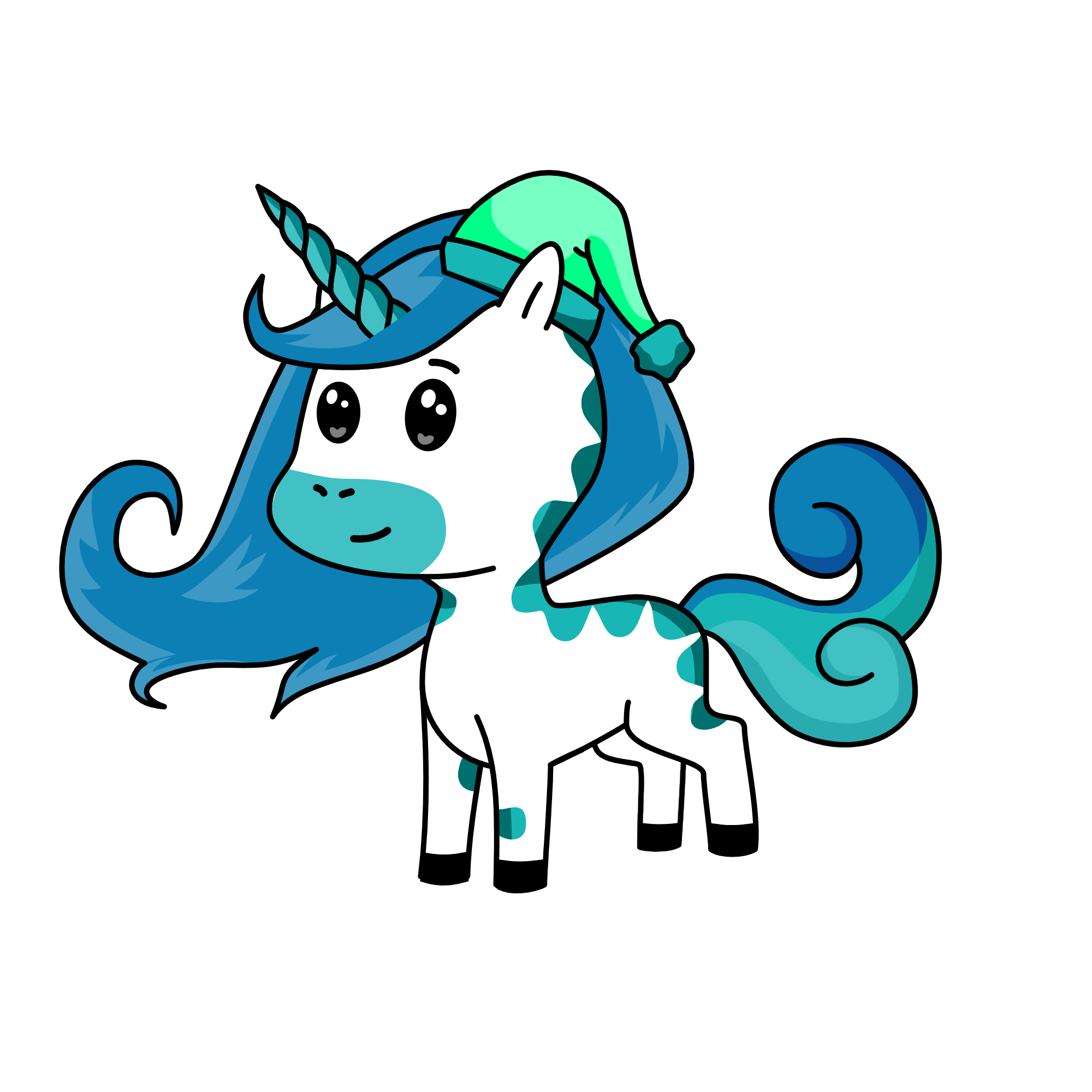 queen blue, the unicorn