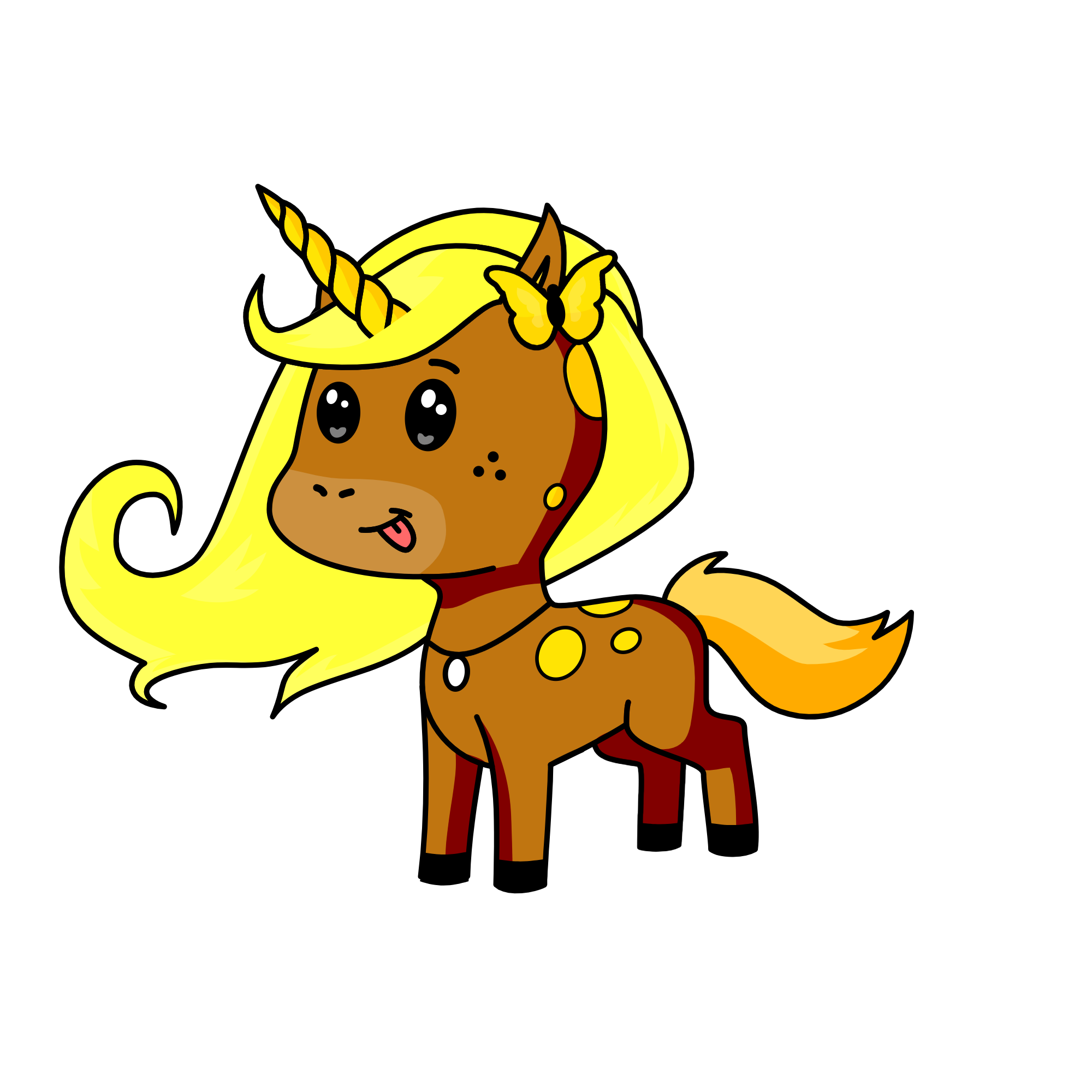 yellow sun shine, the unicorn
