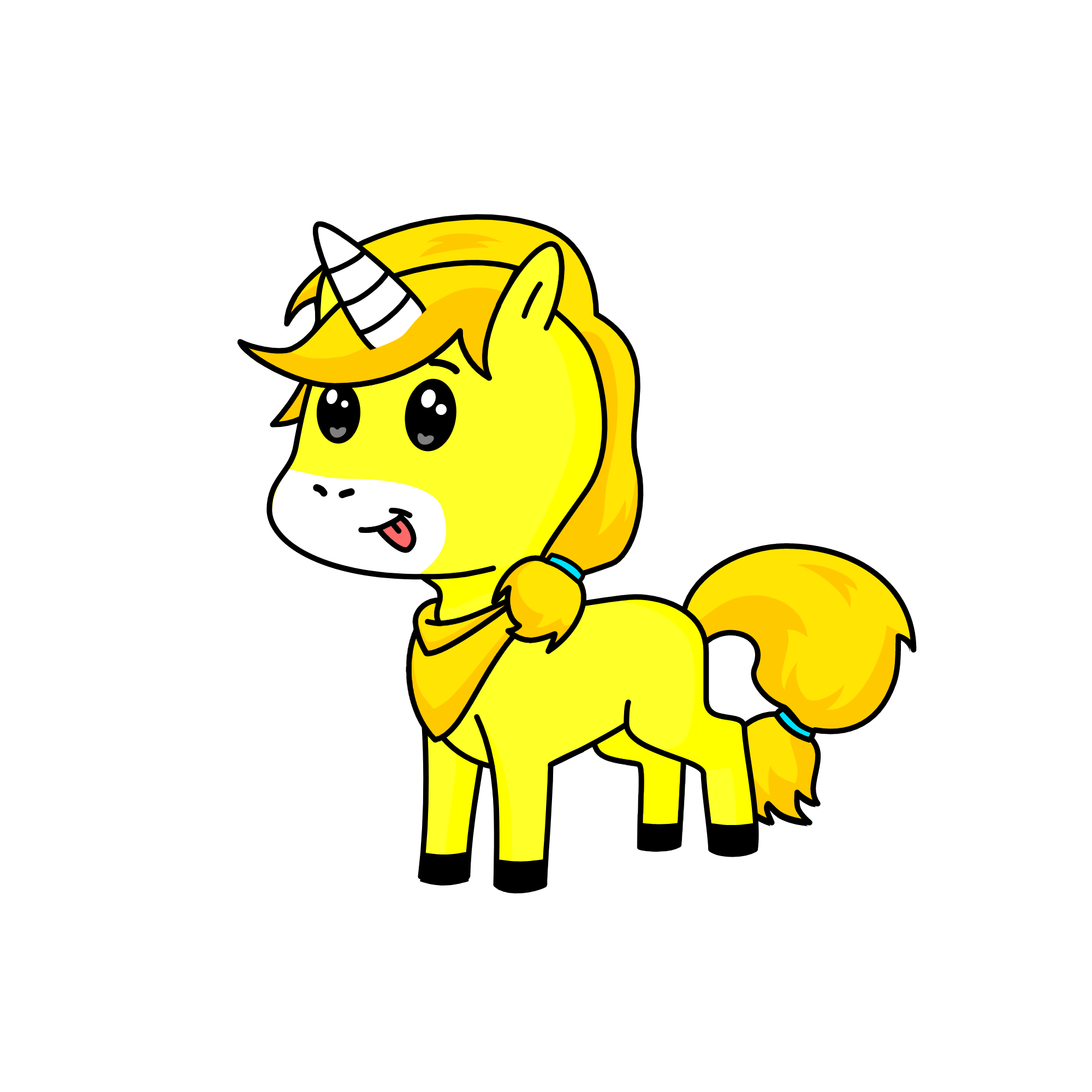 unicorn girl, the unicorn