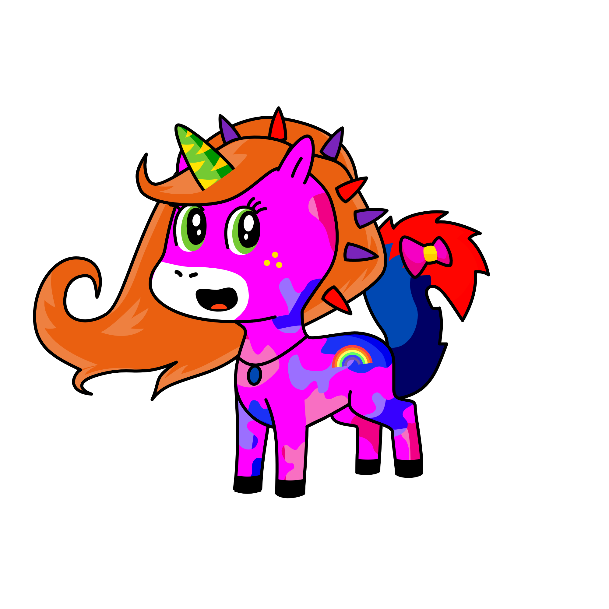 Crazy cute , the unicorn