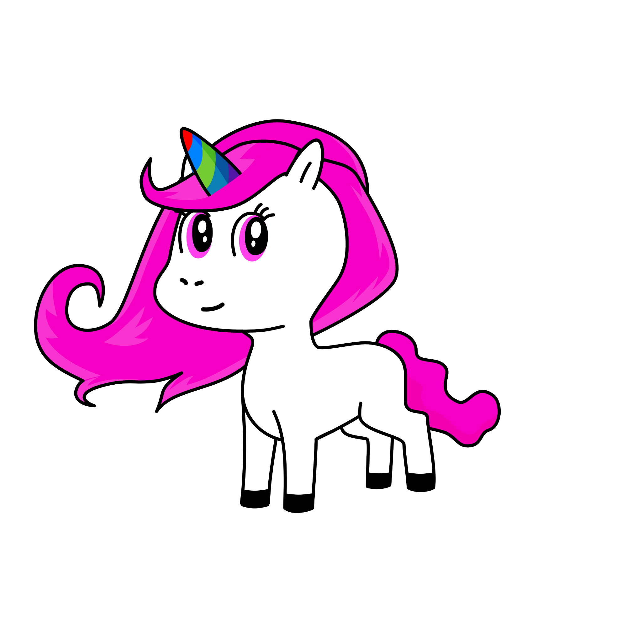 Uniwhite_7, the unicorn