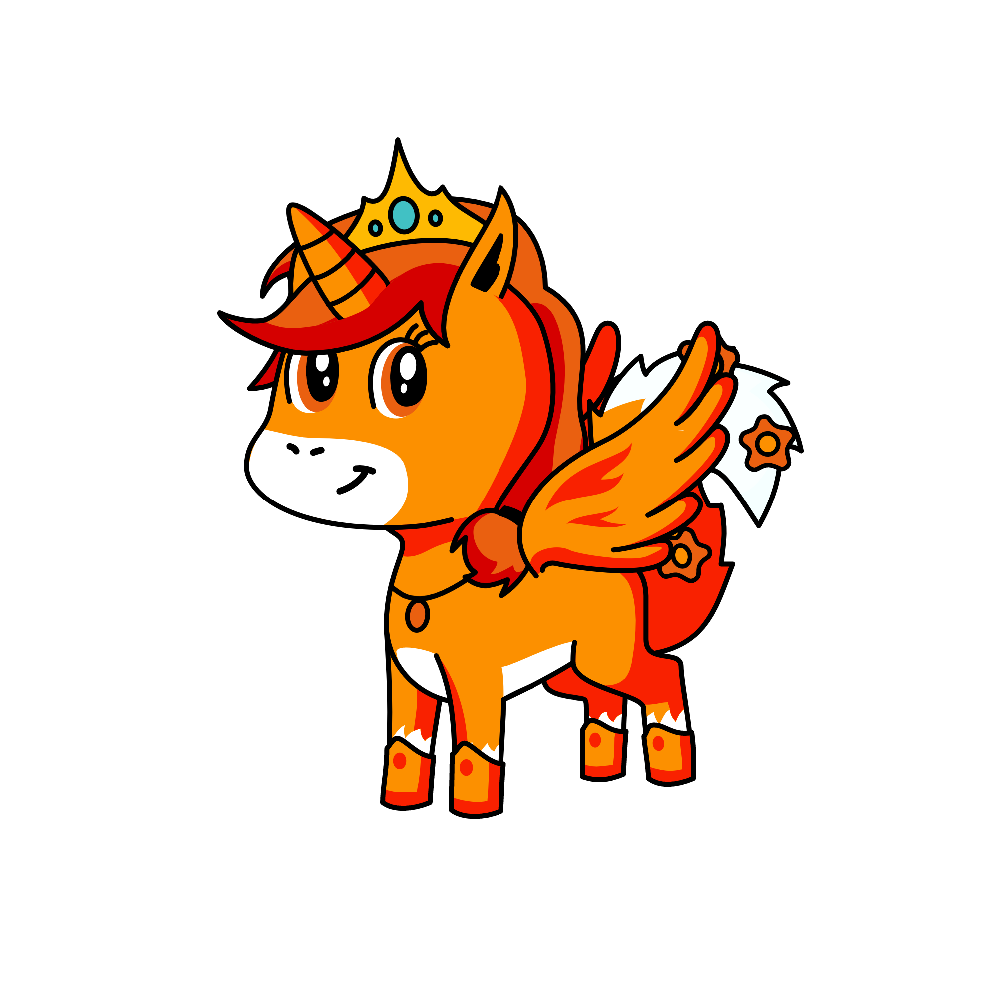 Princess Foxina , the unicorn