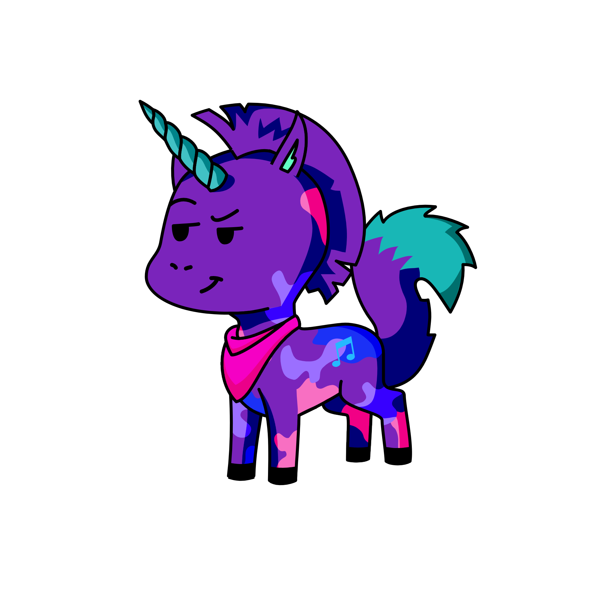 Midnight, the unicorn