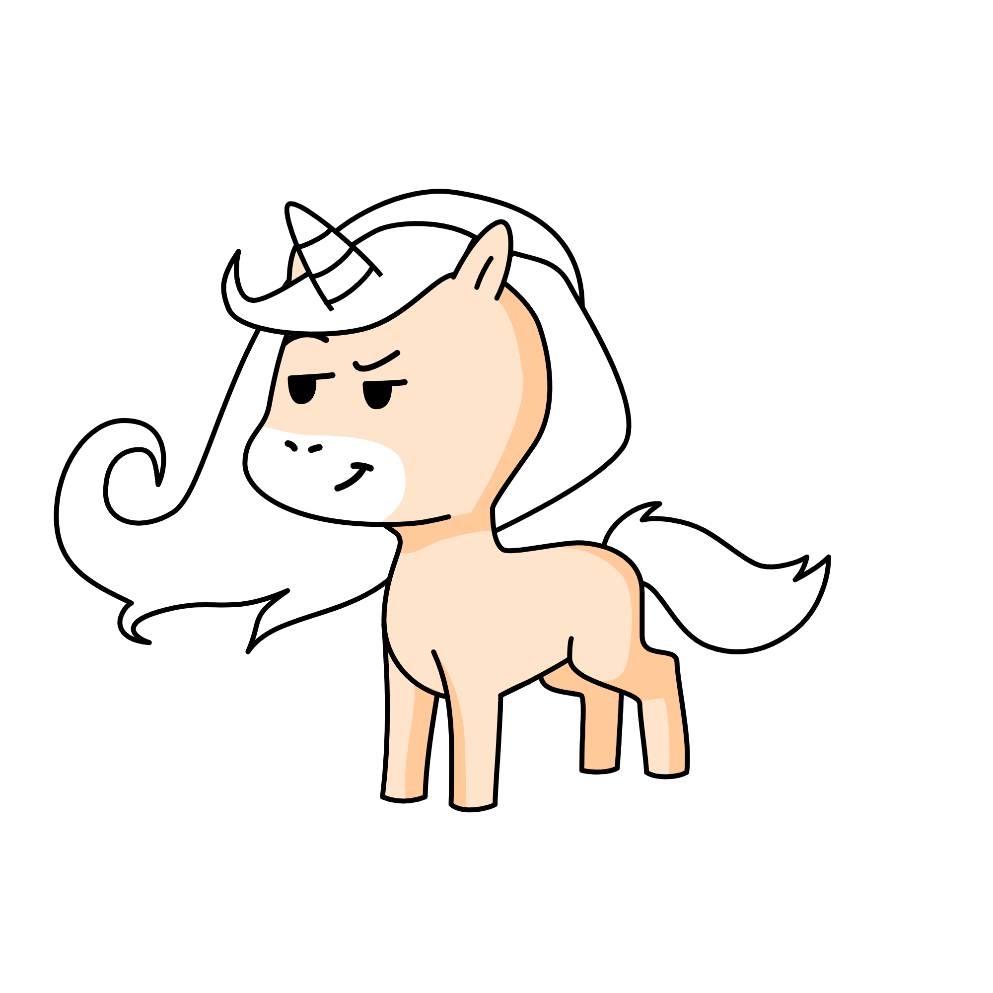 Toeweena, the unicorn