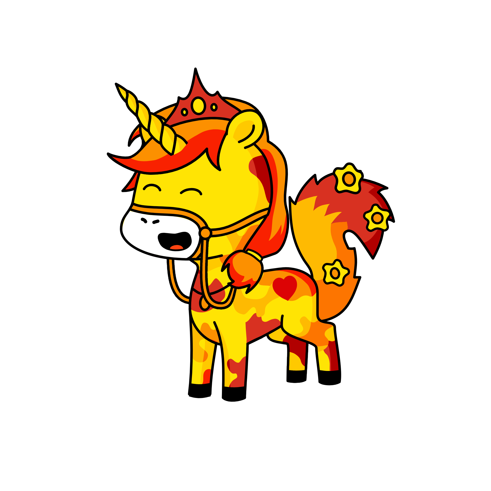 Fire The Queen Horse Of A Castle Of Horses, the unicorn
