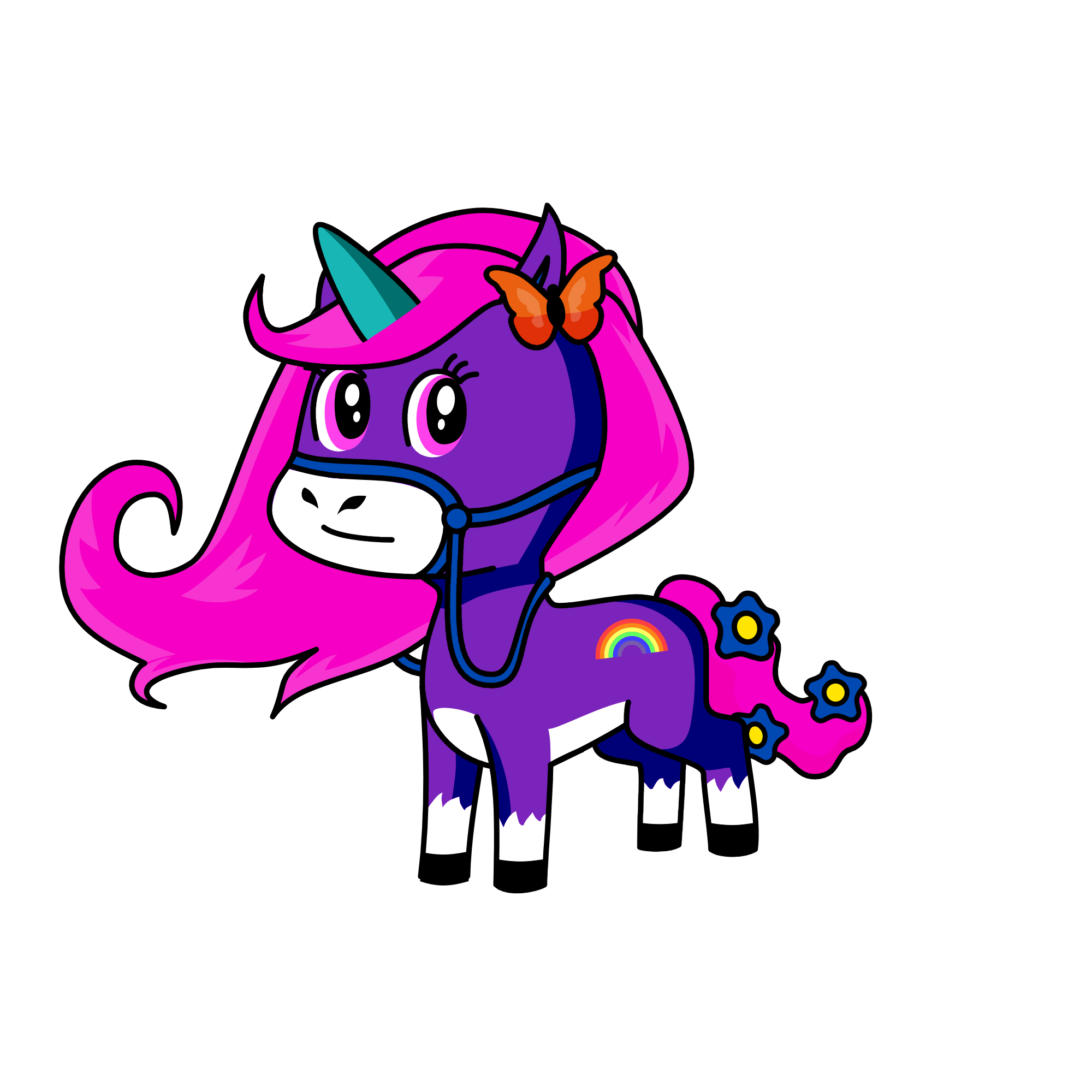 kawaii queen , the unicorn
