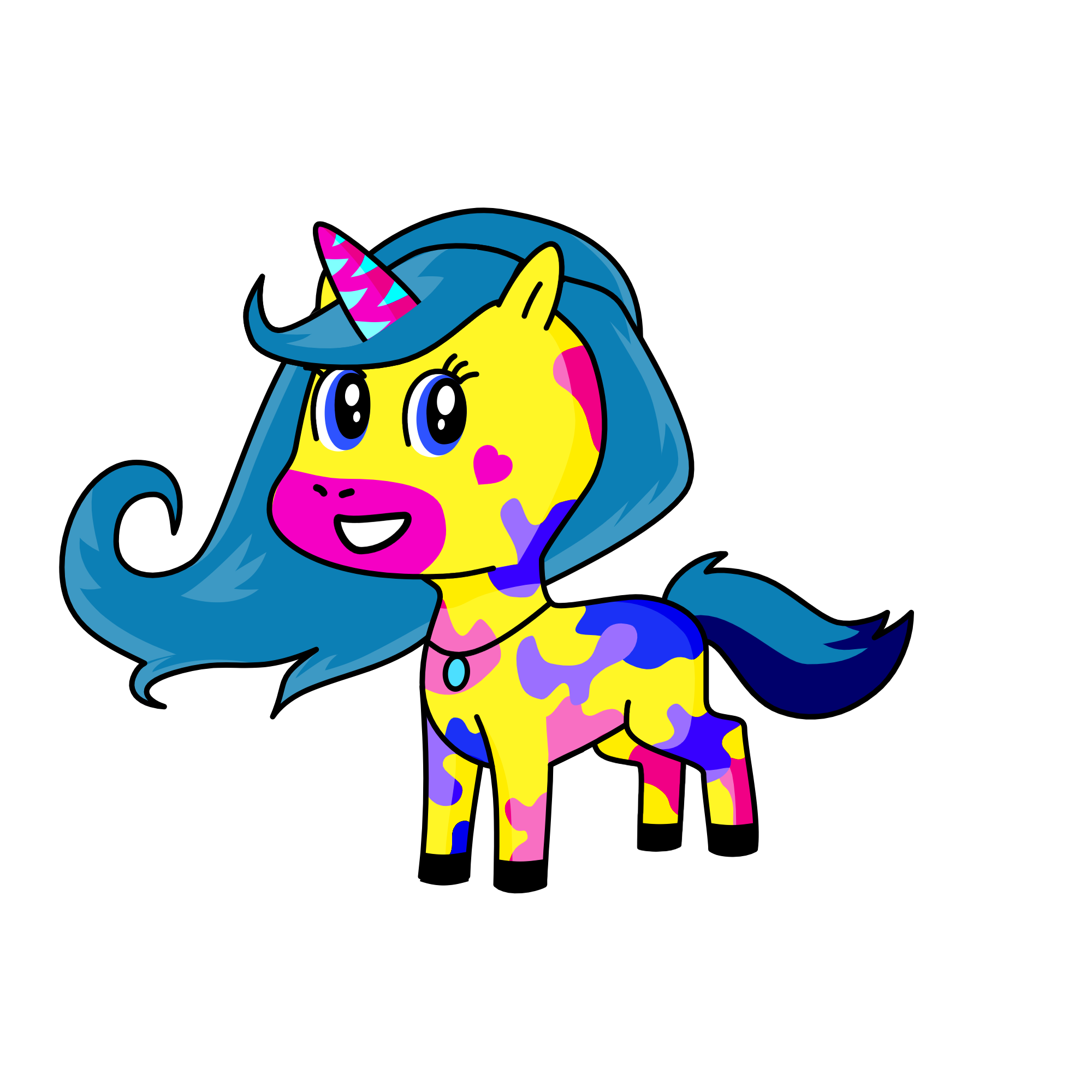 This is a candy unicorn, the unicorn