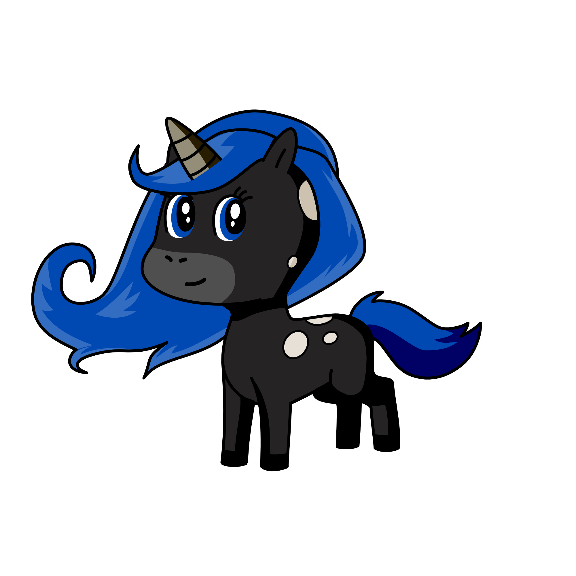 Midnight sparkle , the unicorn