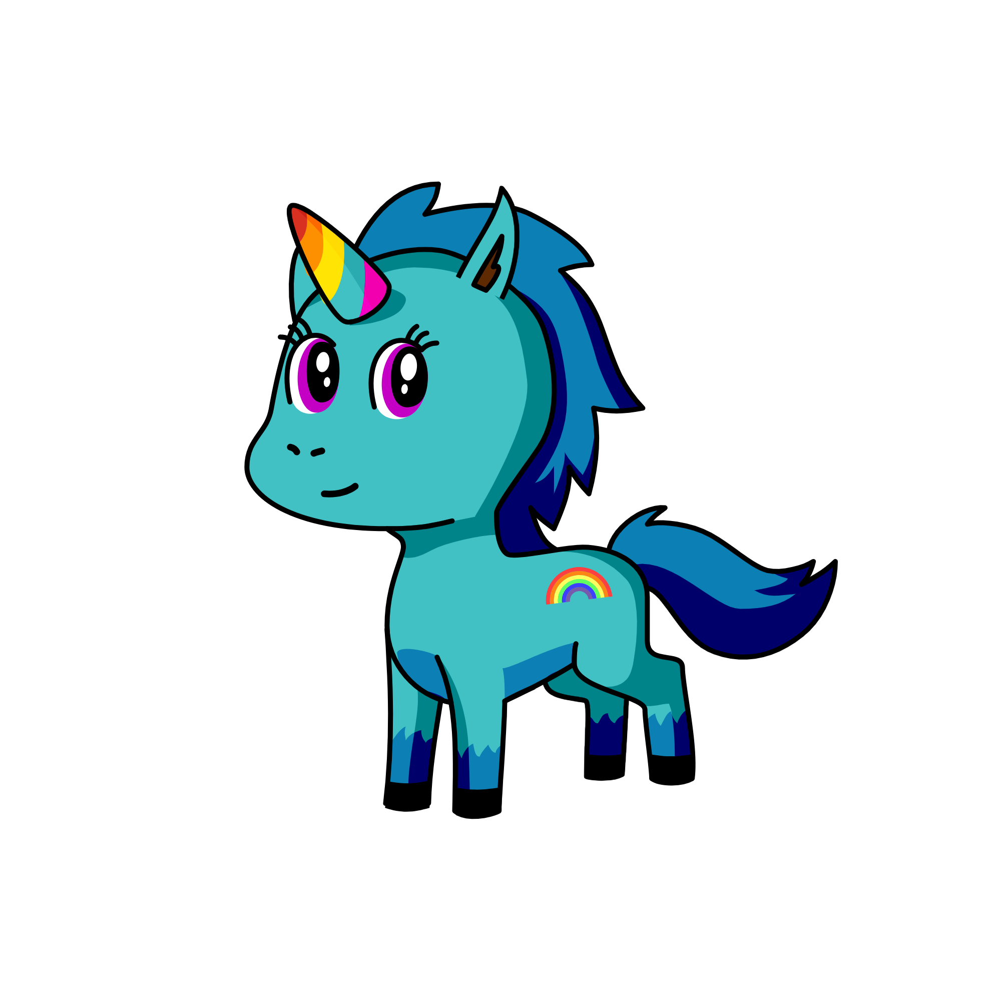 رنگین کمان, the unicorn