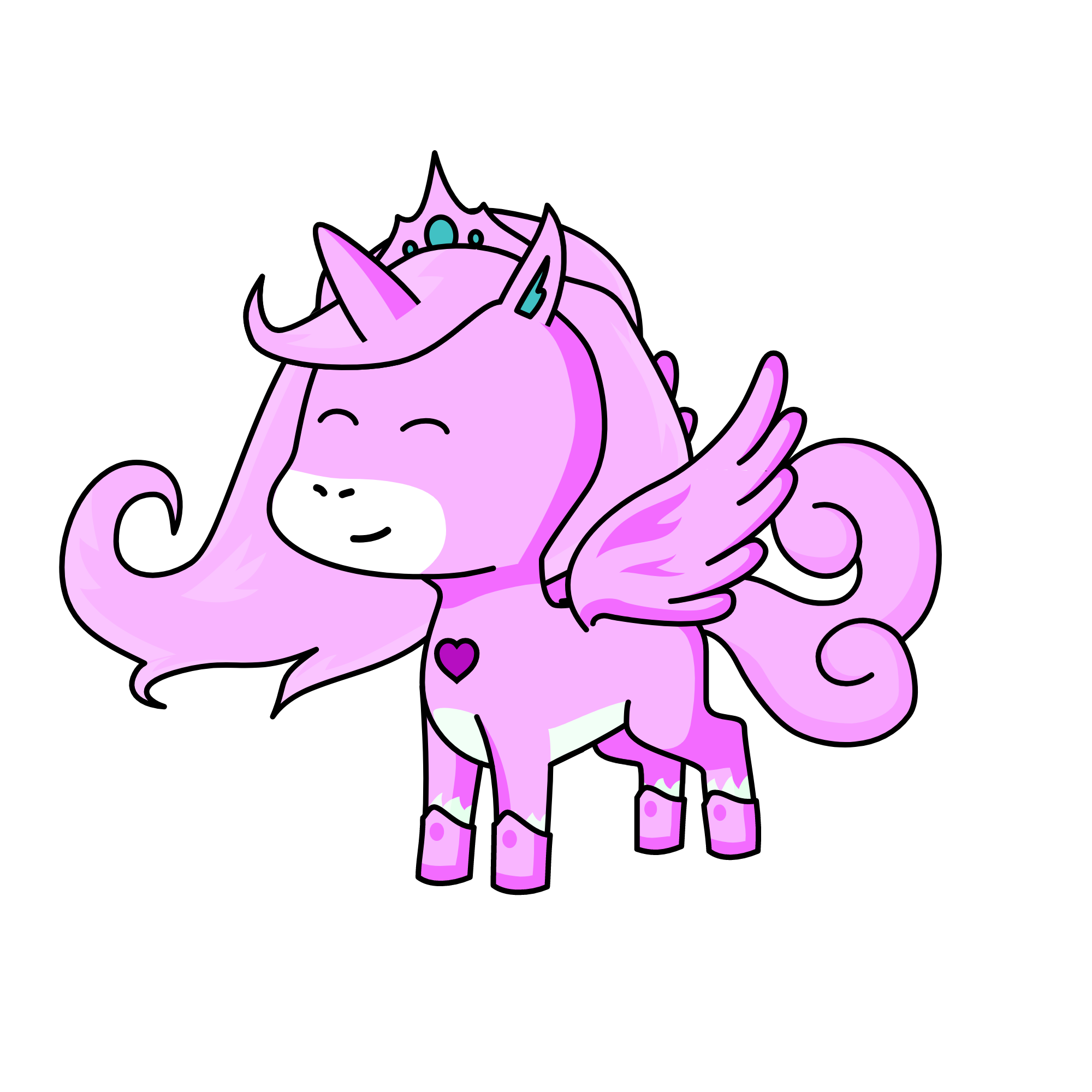 pinky rose, the unicorn