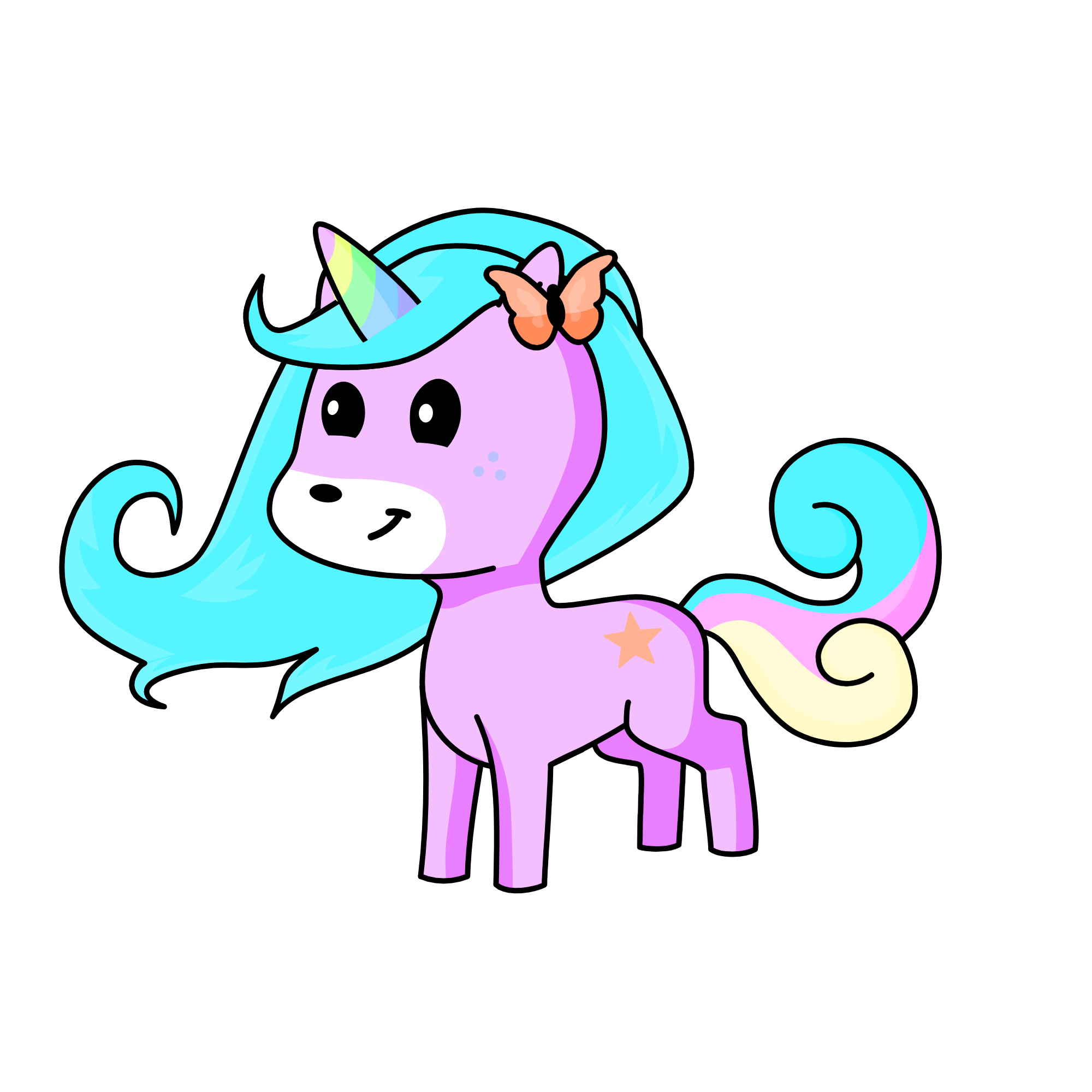 pastel, the unicorn