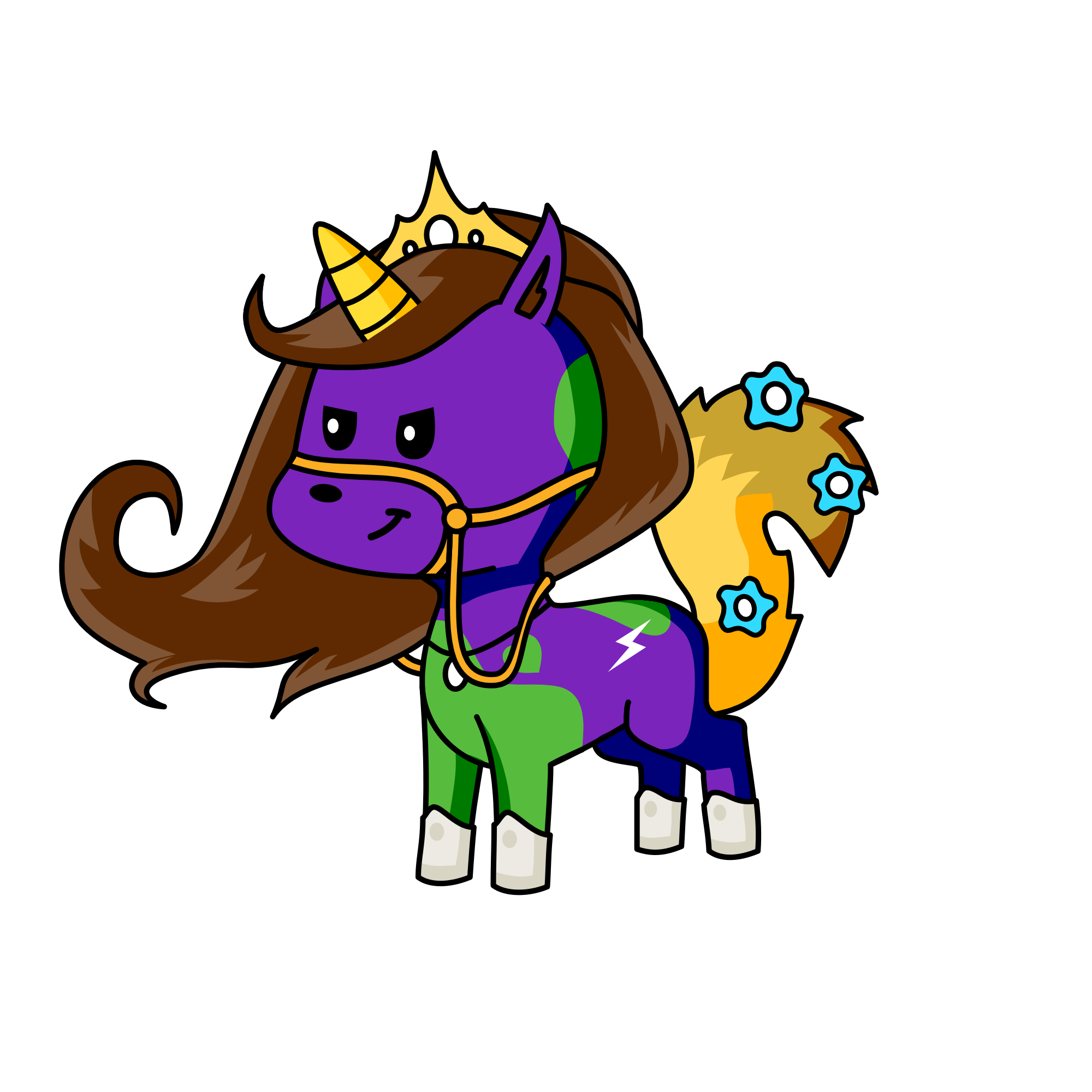 Qwe, the unicorn