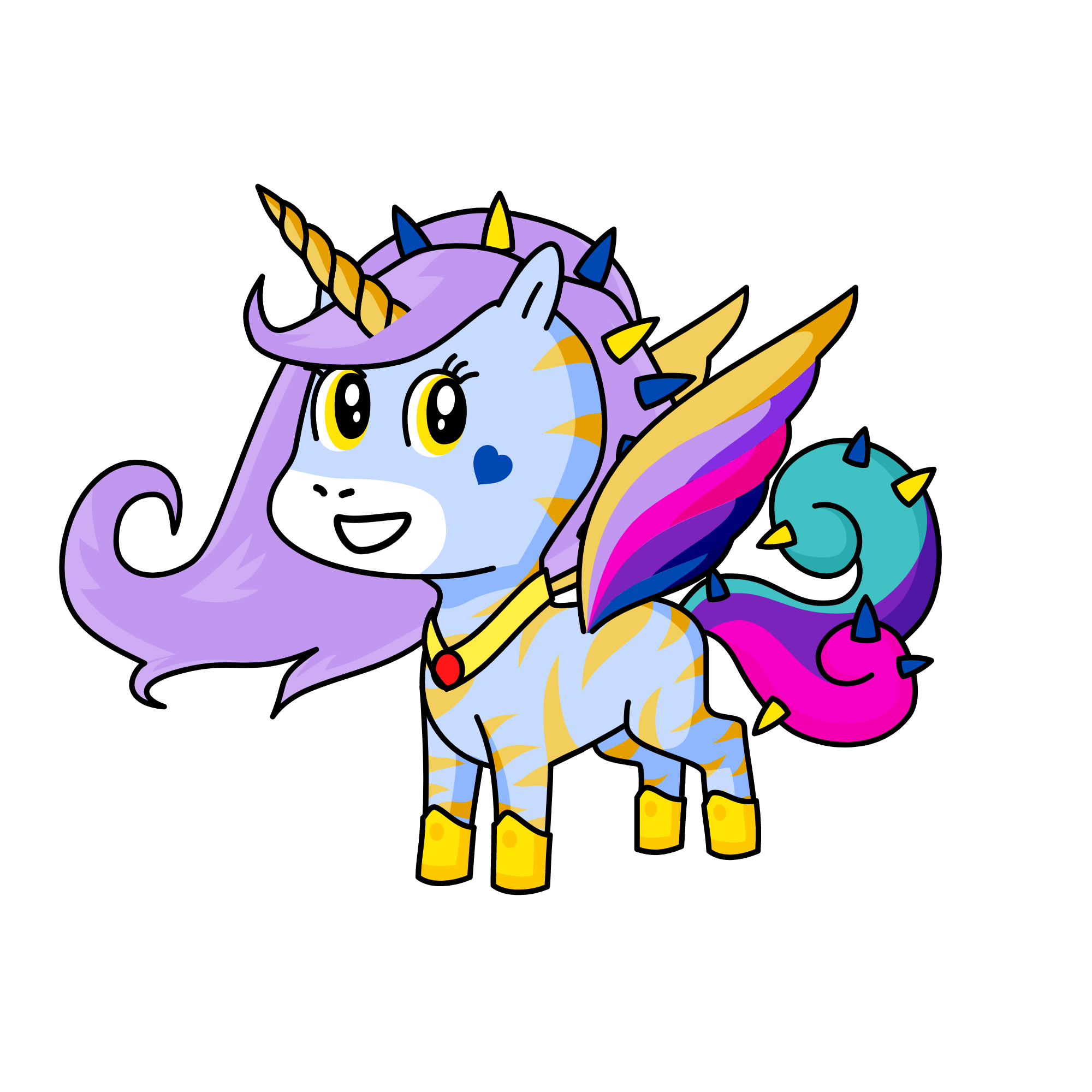 zelda gold, the unicorn