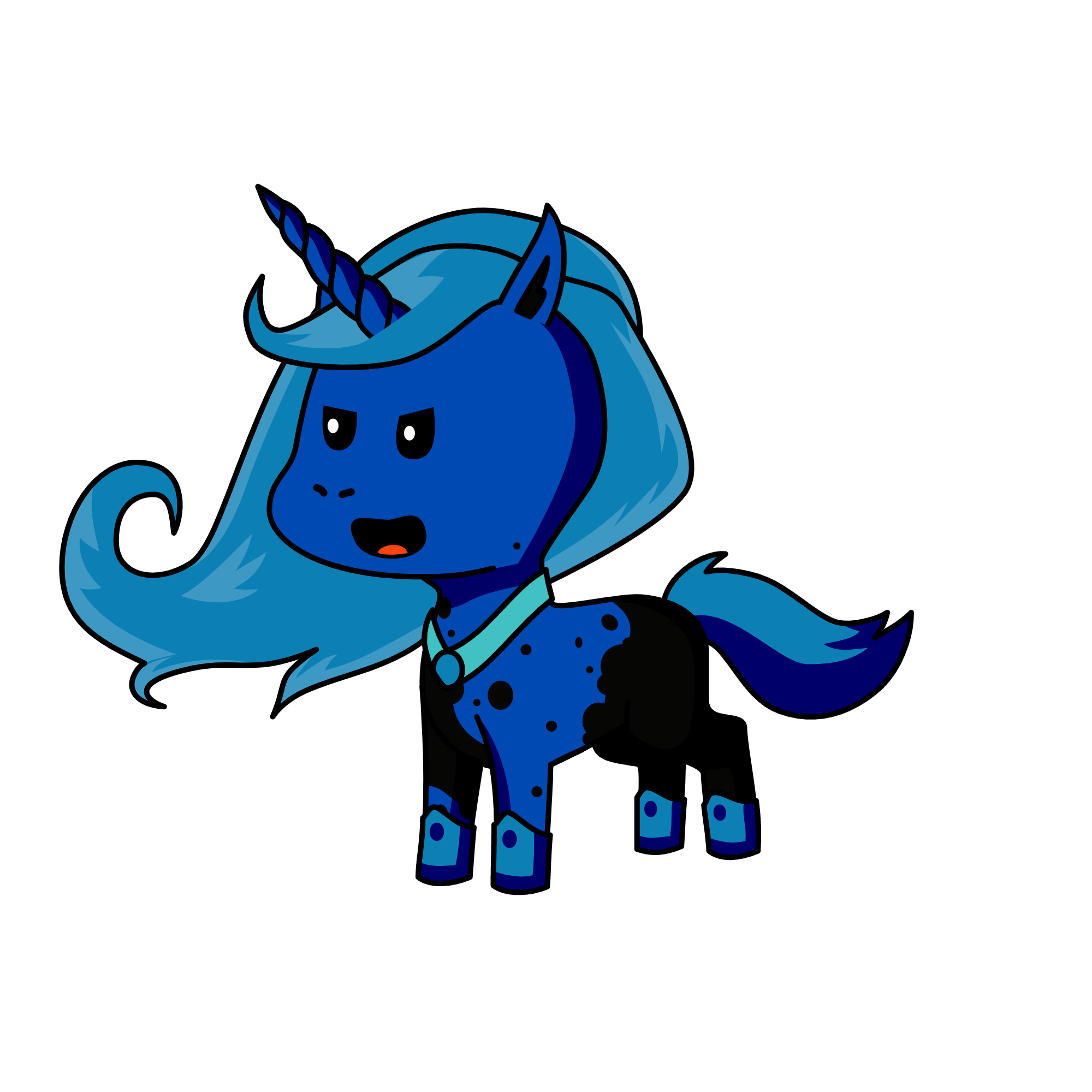 Nightmare moon, the unicorn