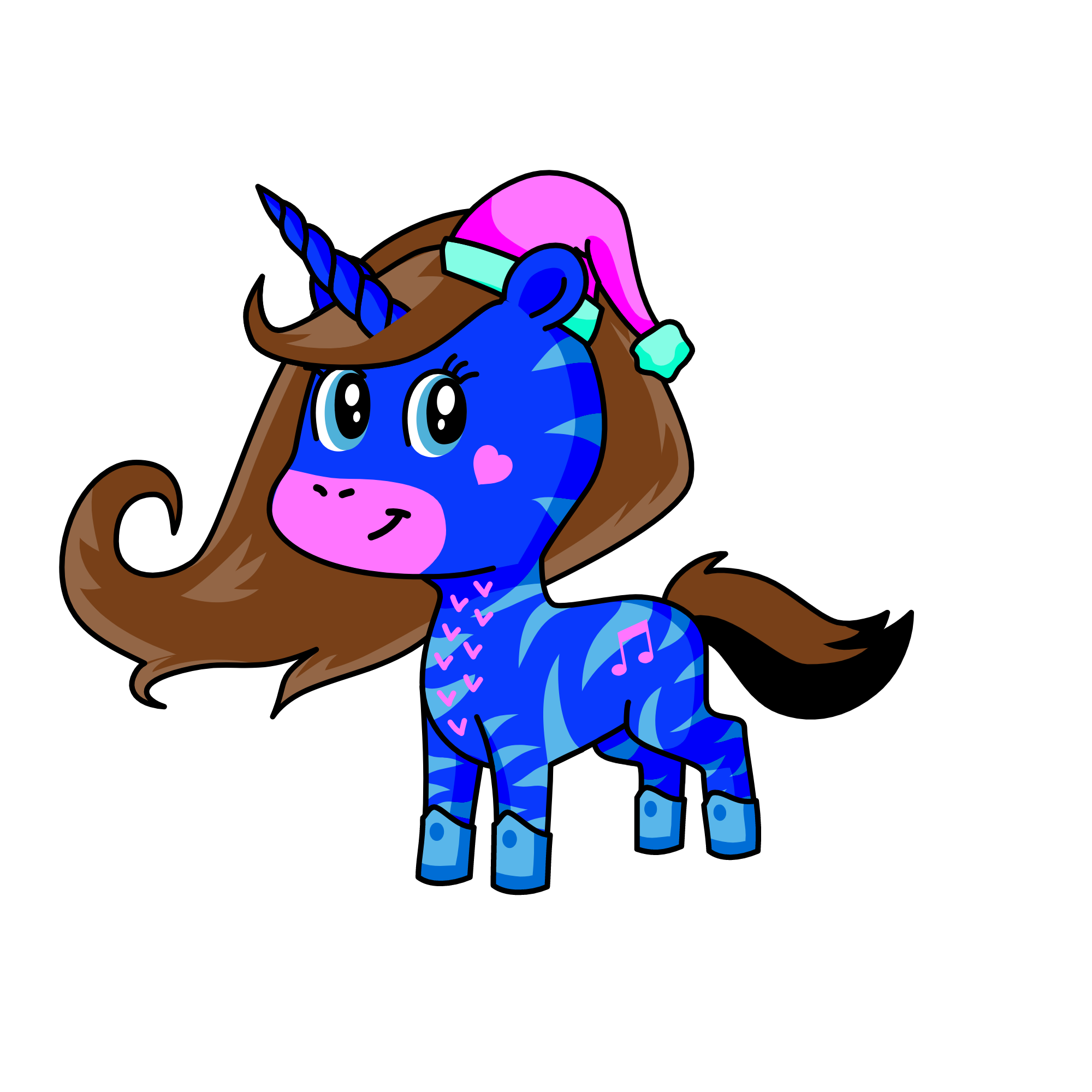 i love my mommy and i love my daddy and i love JJ, the unicorn