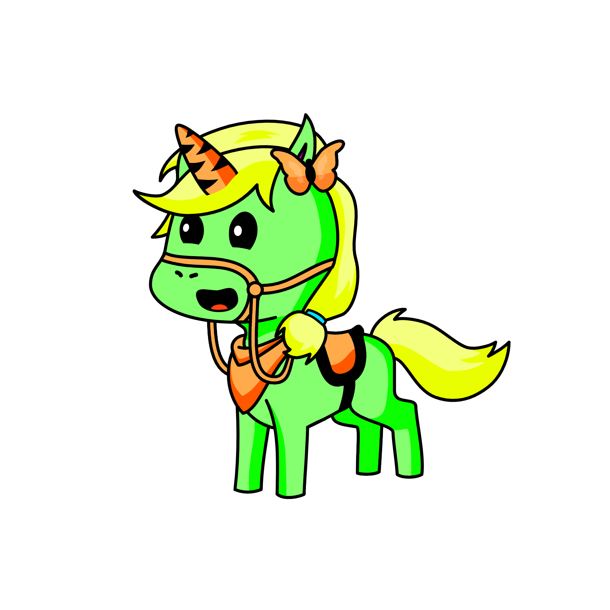 Bamboo the forest racer!, the unicorn