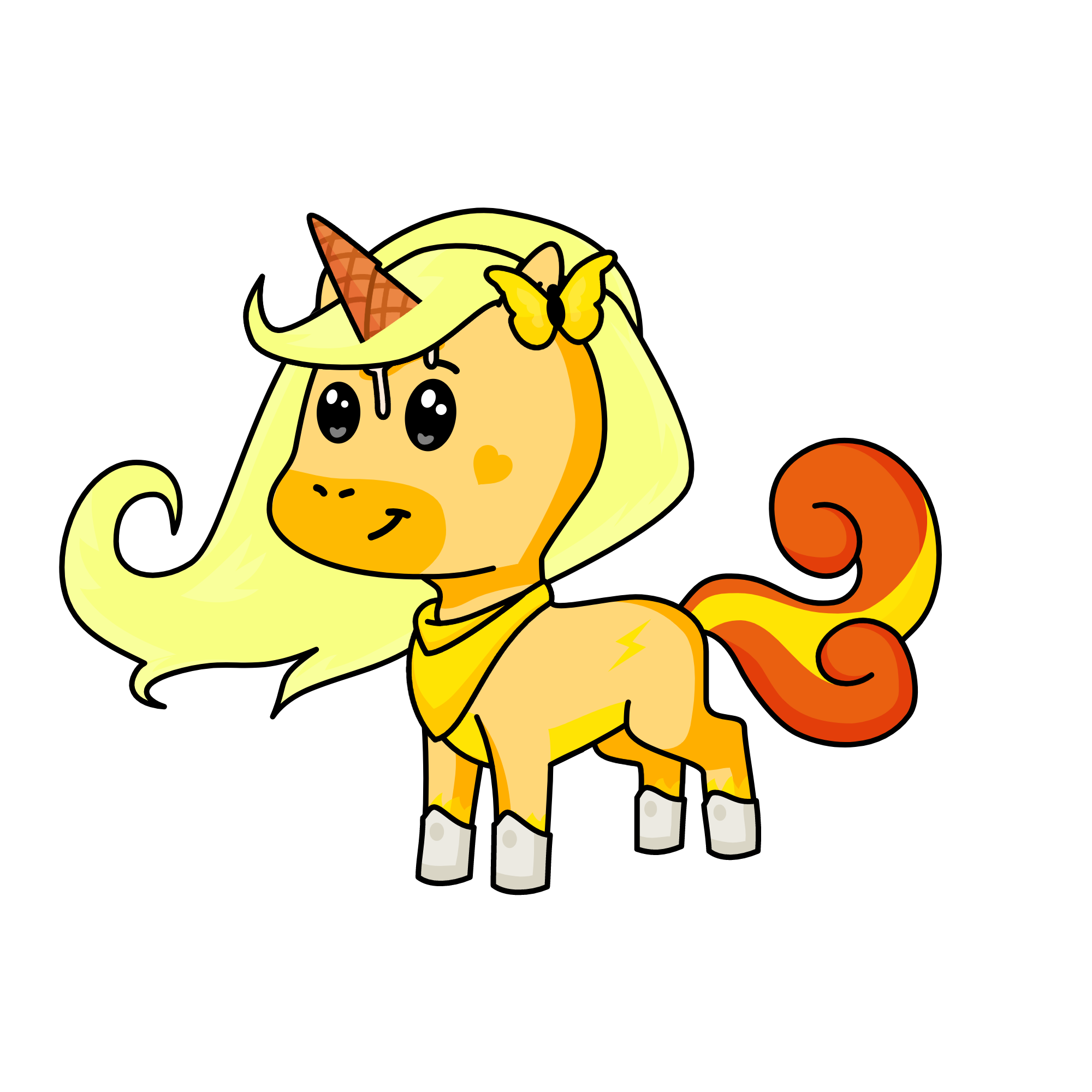 Creamy Conie, the unicorn