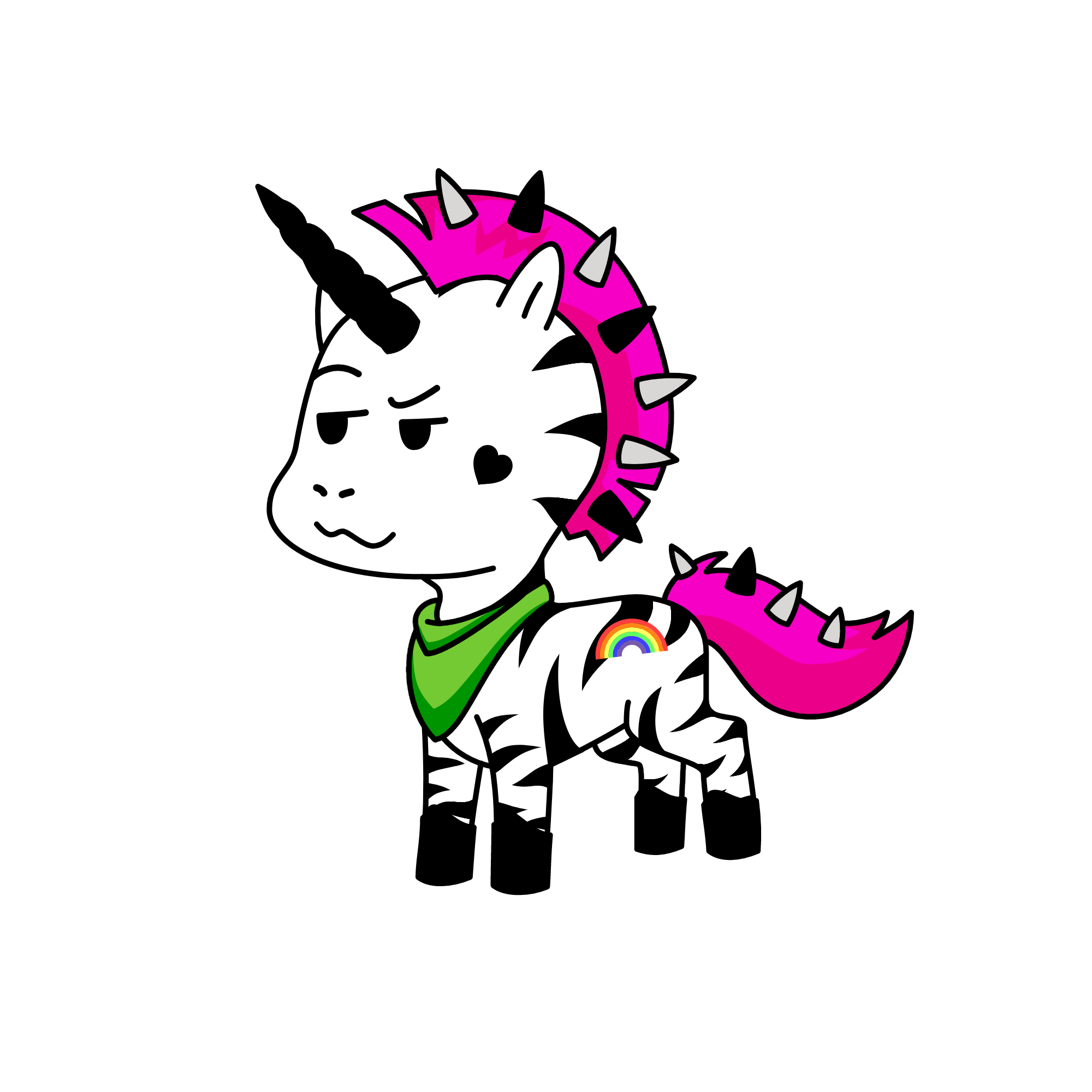 Punk rock girl, the unicorn