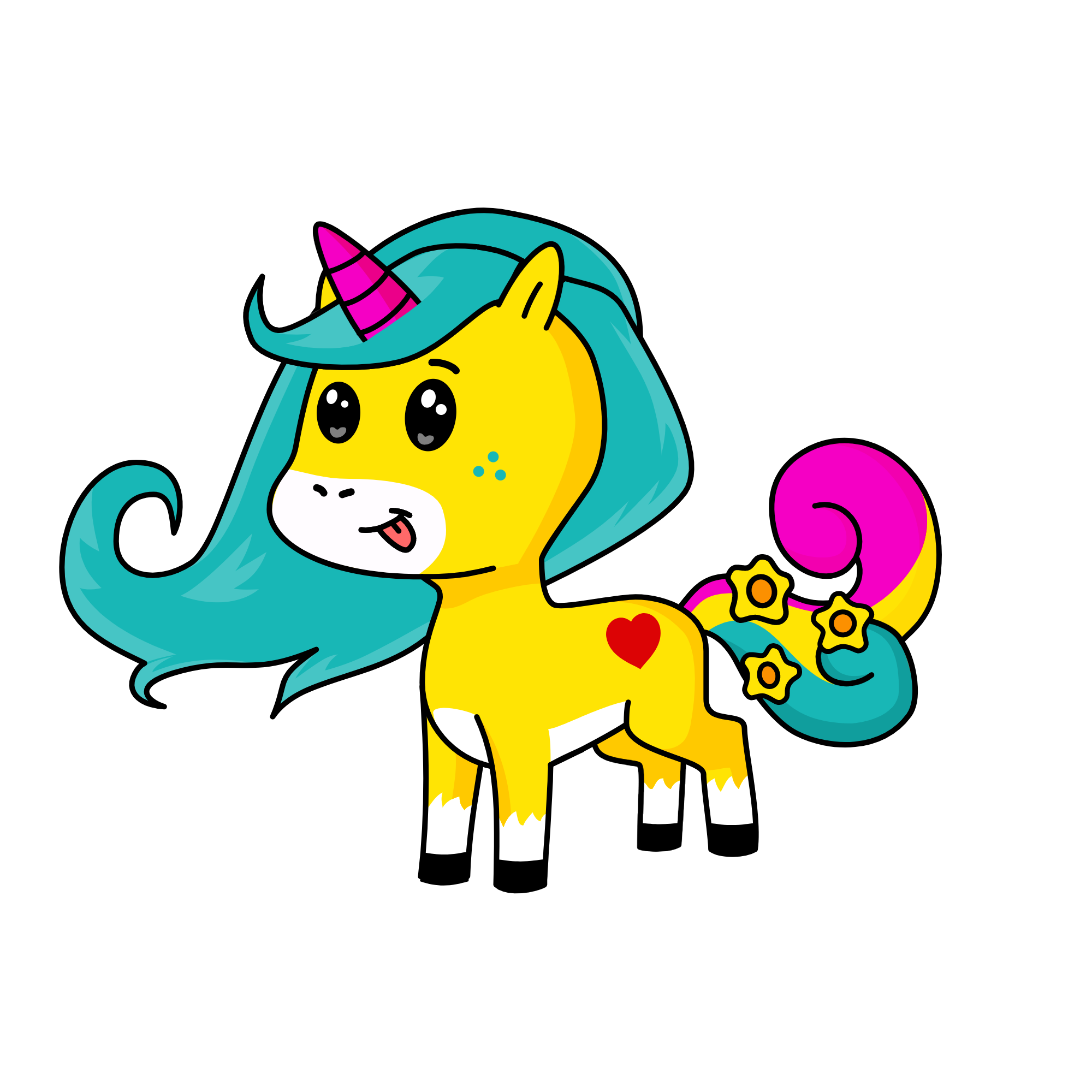 Sunshine, the unicorn