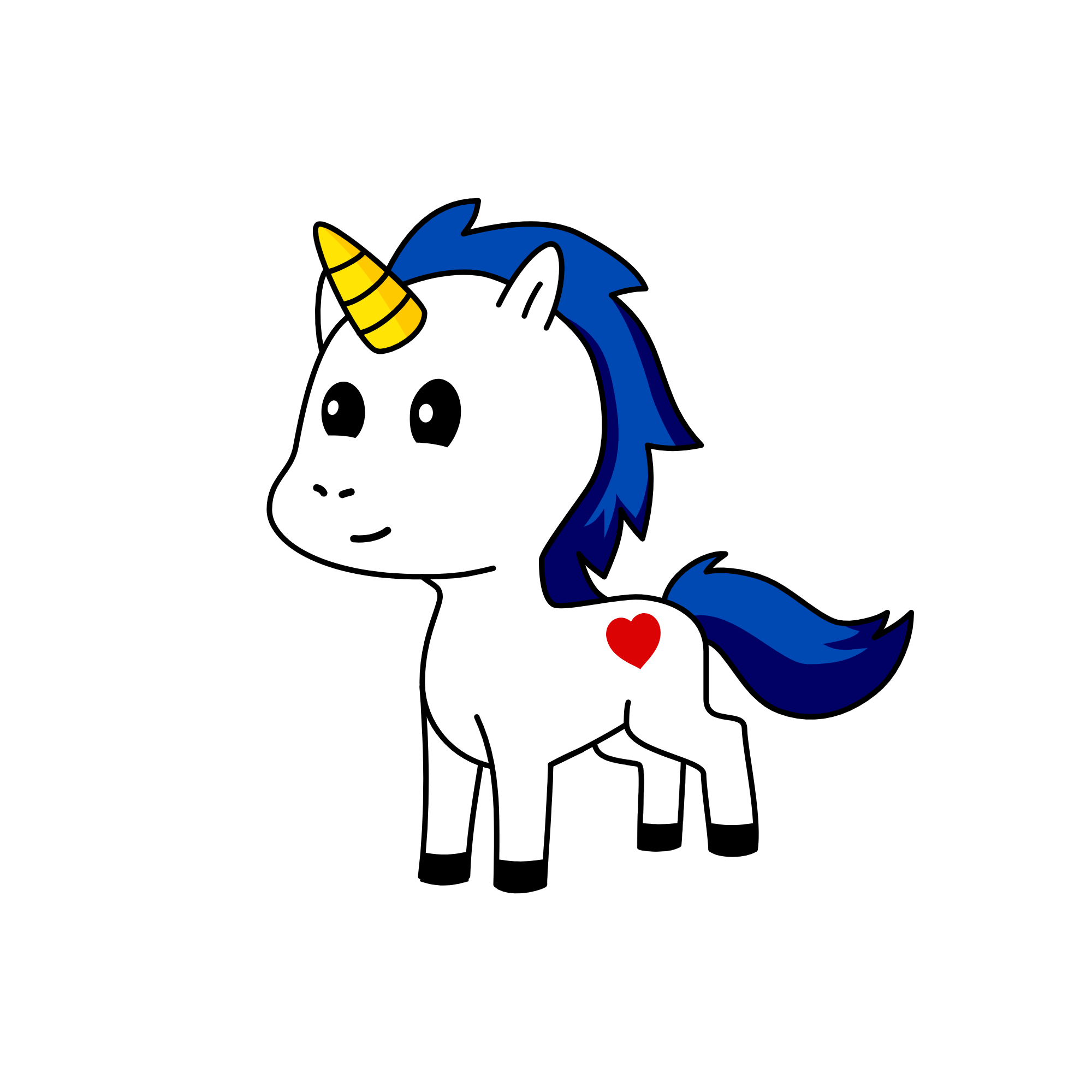 bacic but adorbible, the unicorn