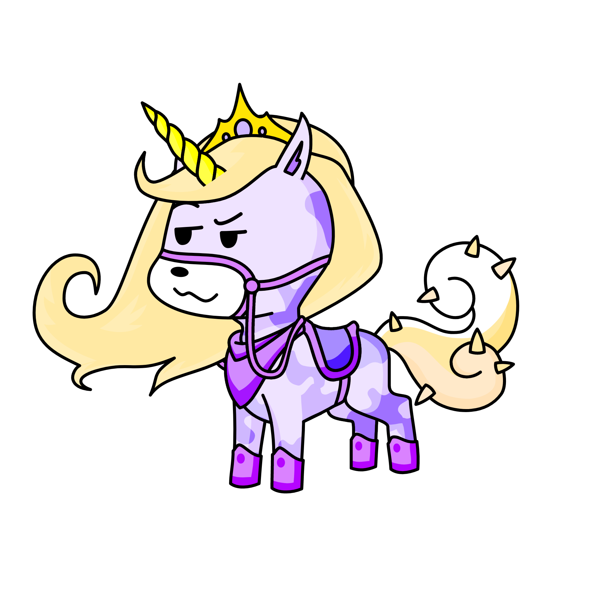 purple pony ^.^, the unicorn