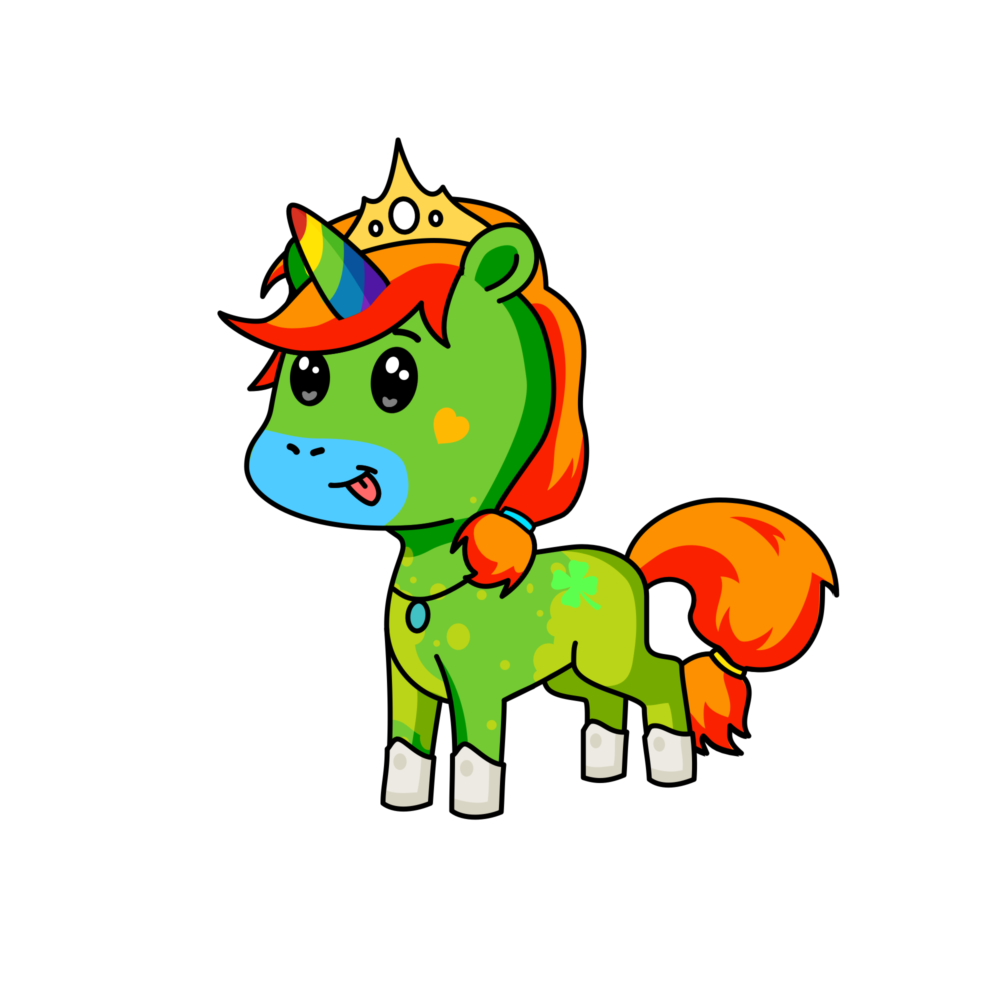 4 lucky , the unicorn