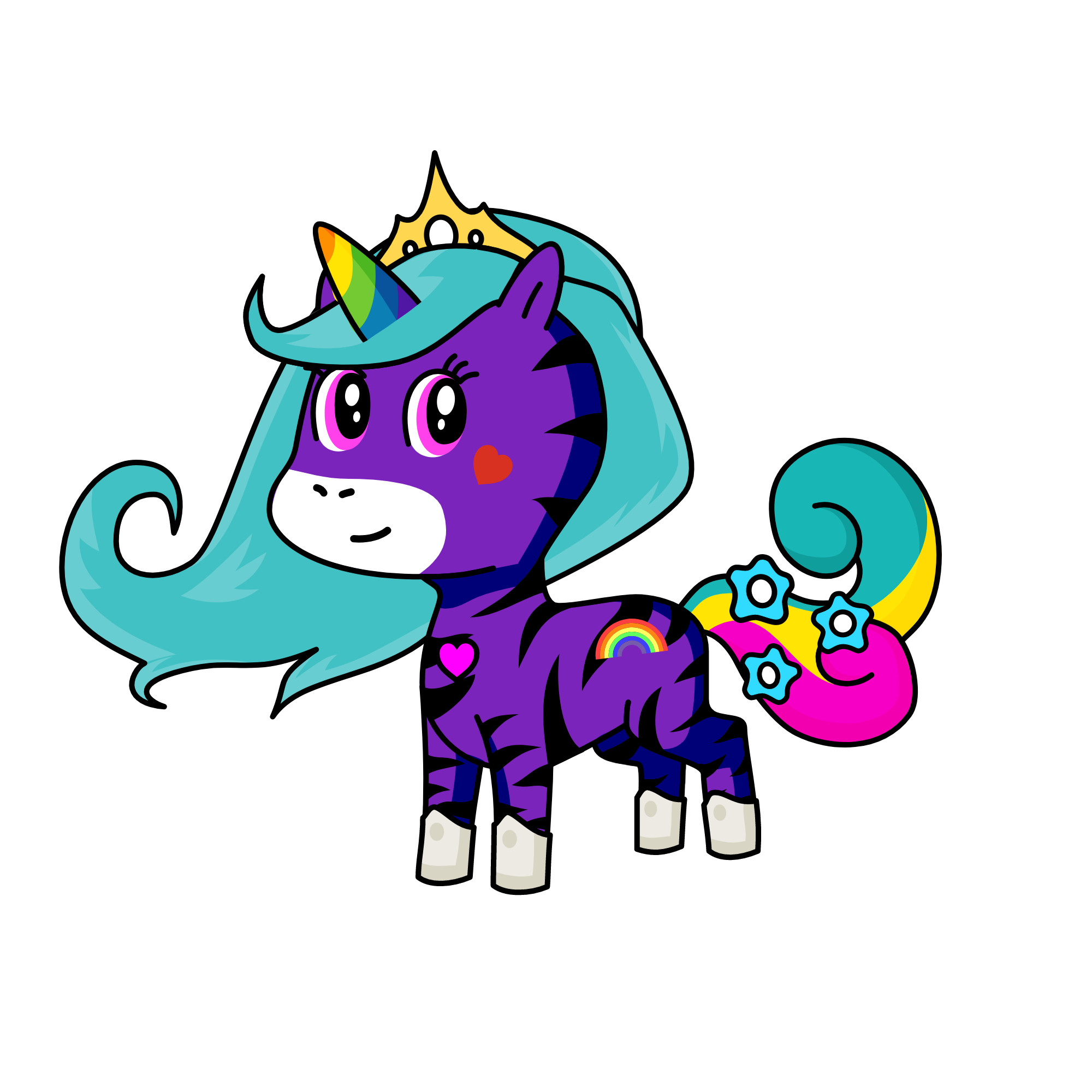 Queen Tiara, the unicorn