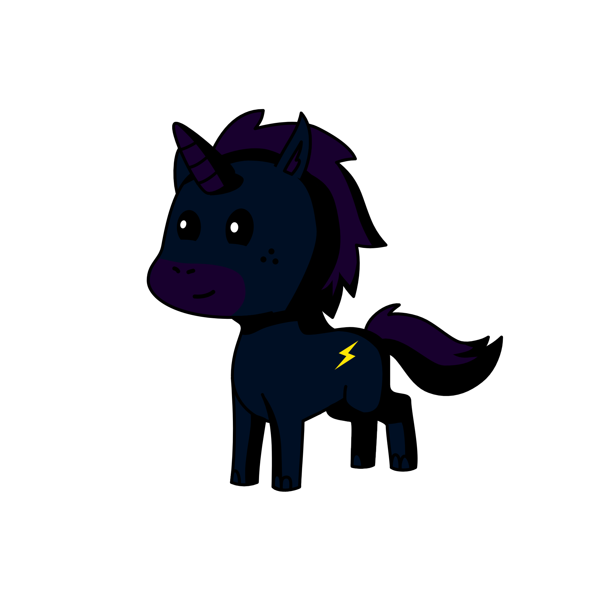 Shock-Shadow , the unicorn