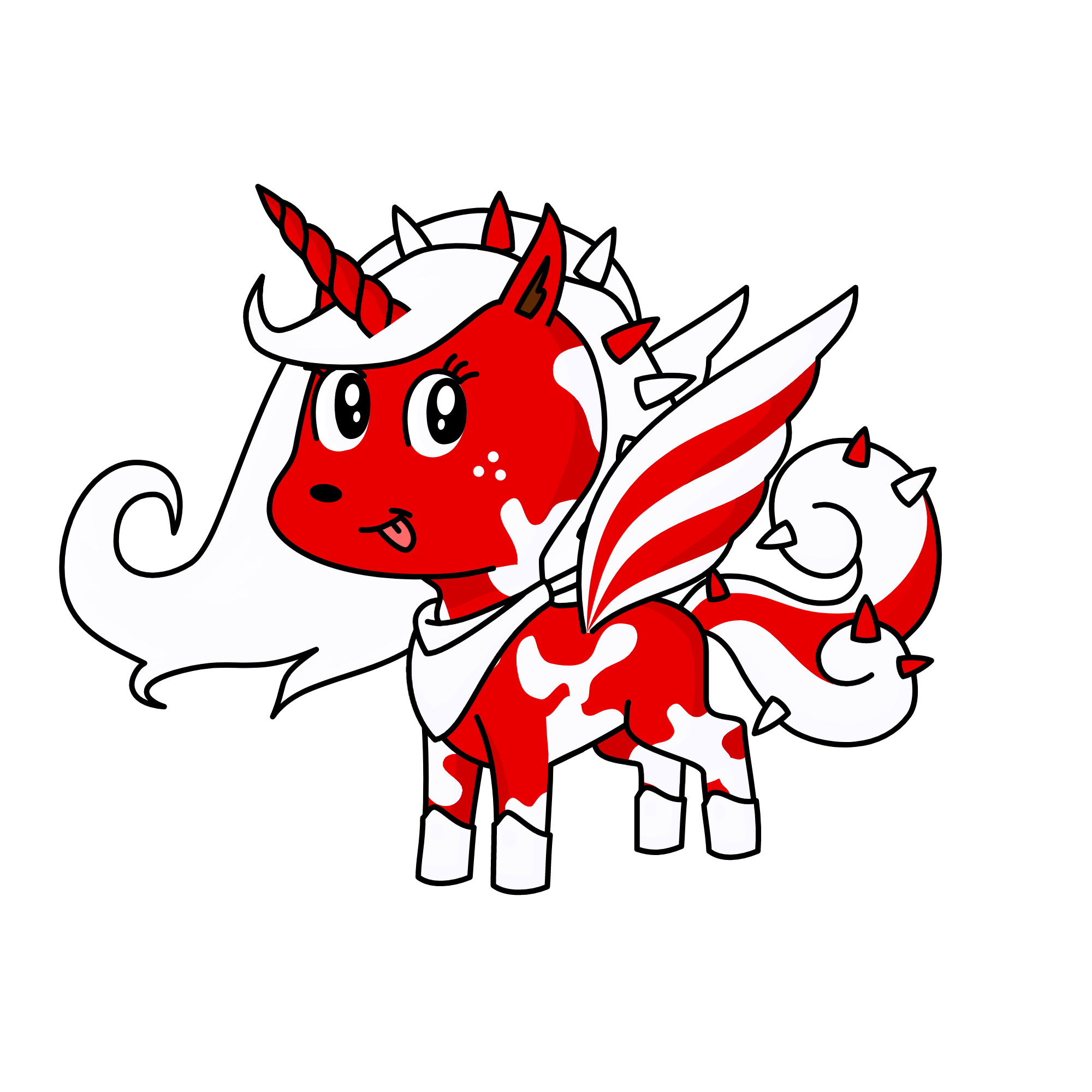 candy cane , the unicorn