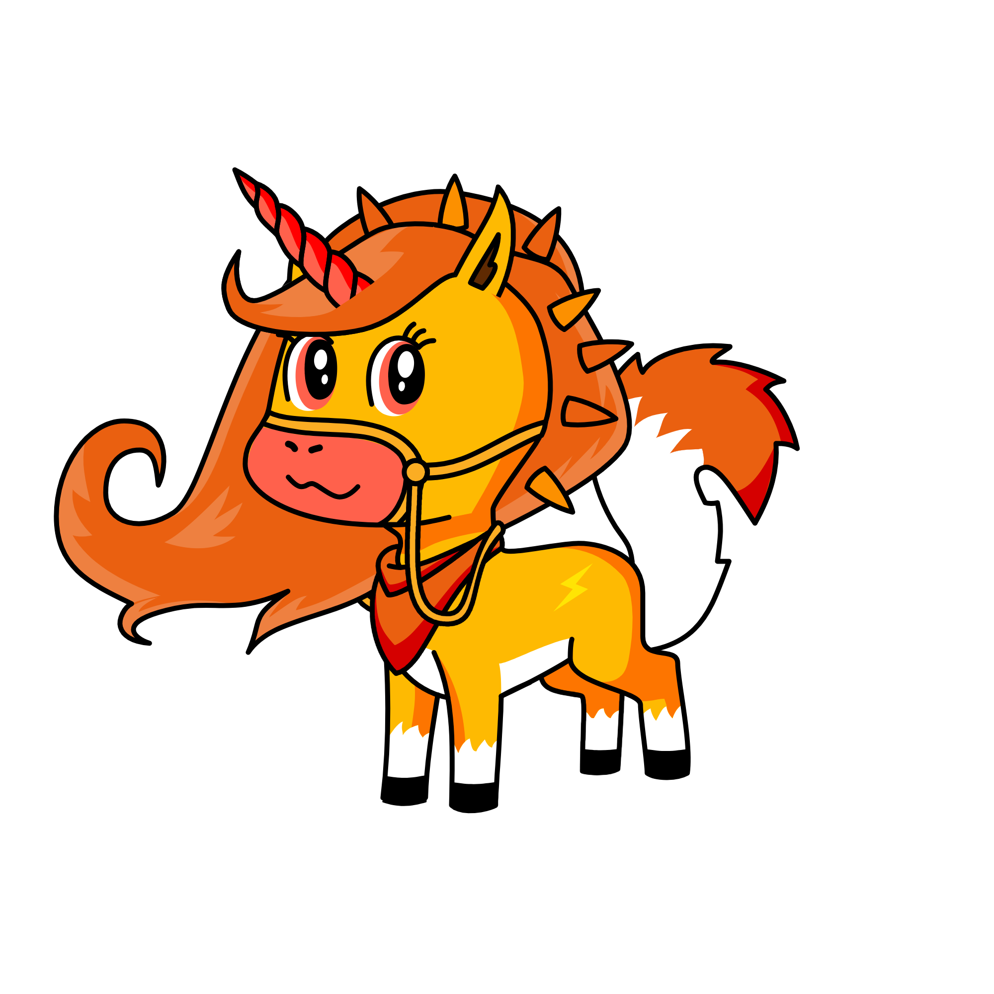 foxy mego, the unicorn