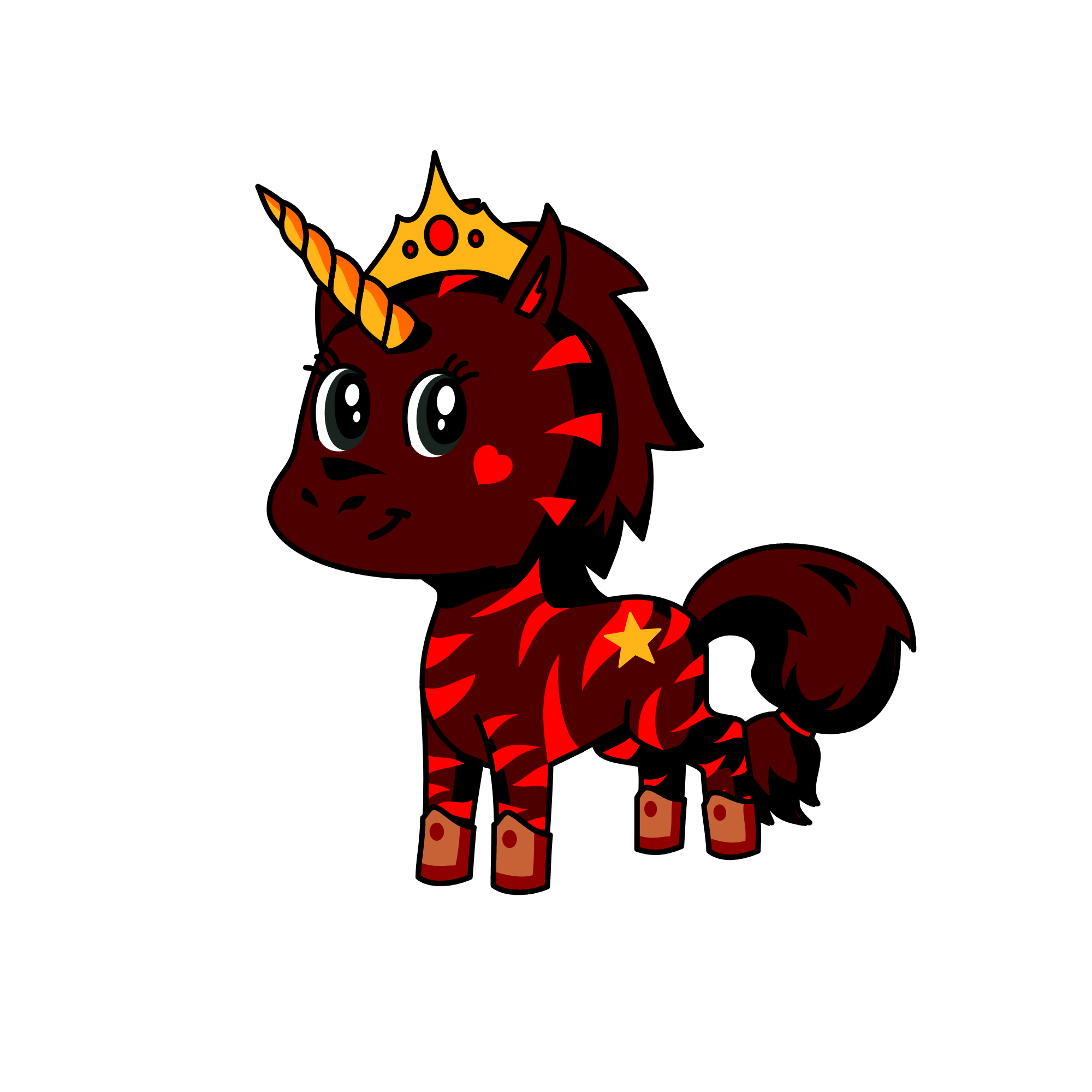 Princess Sparkle Heifer Face, the unicorn