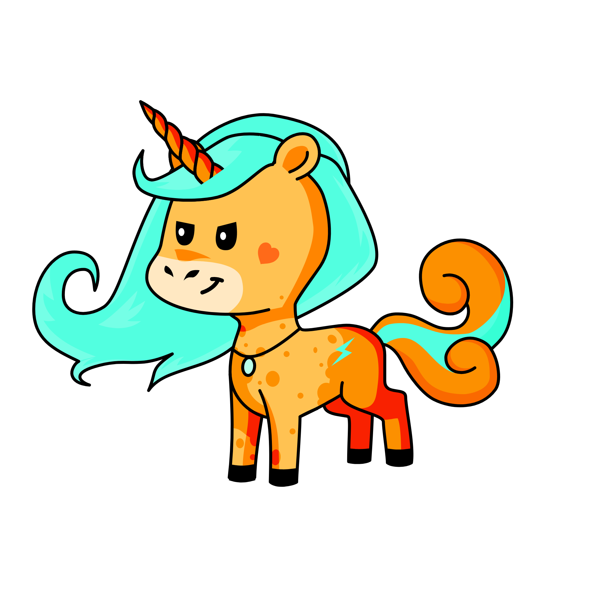 Agate, the unicorn