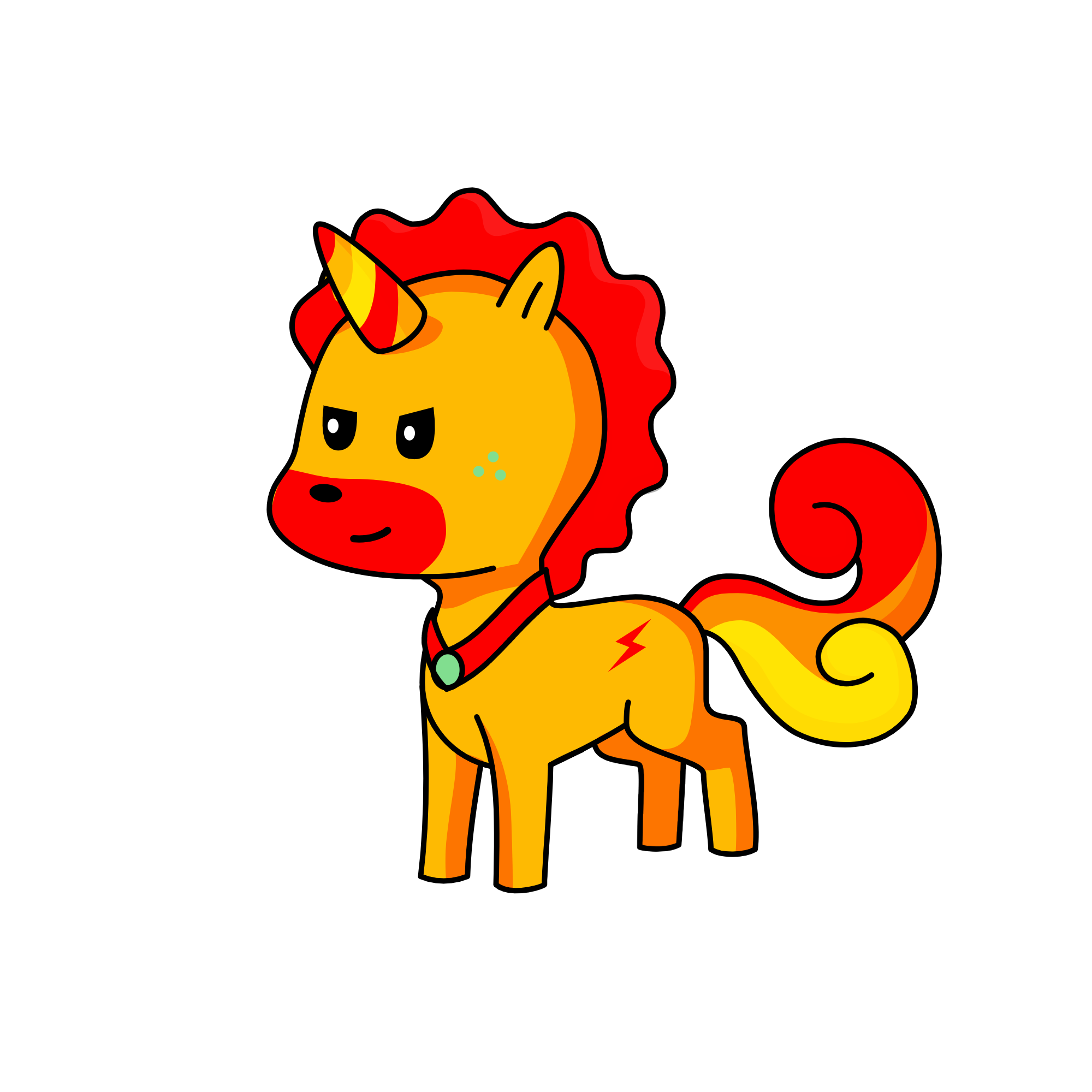 fire, the unicorn