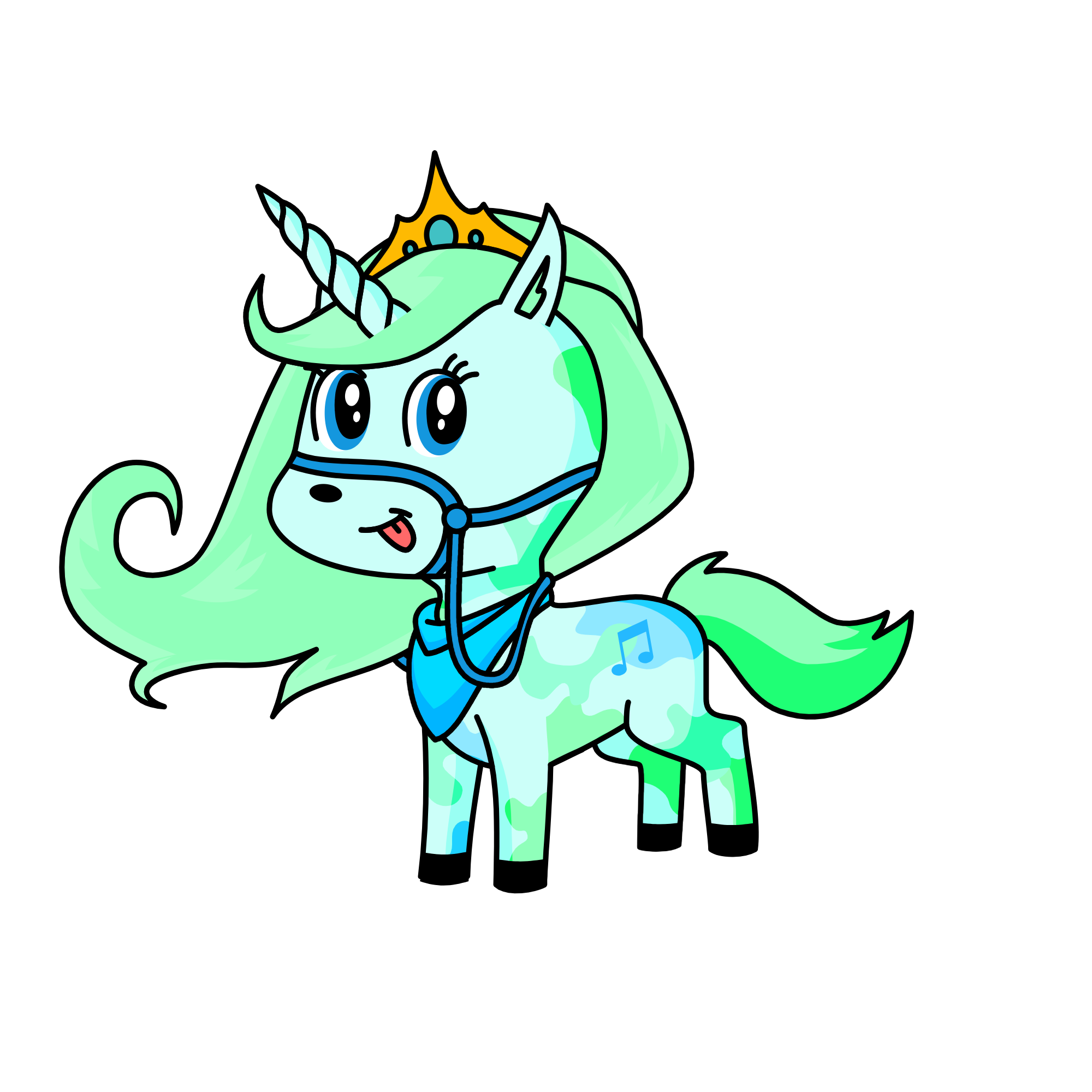 cute, the unicorn