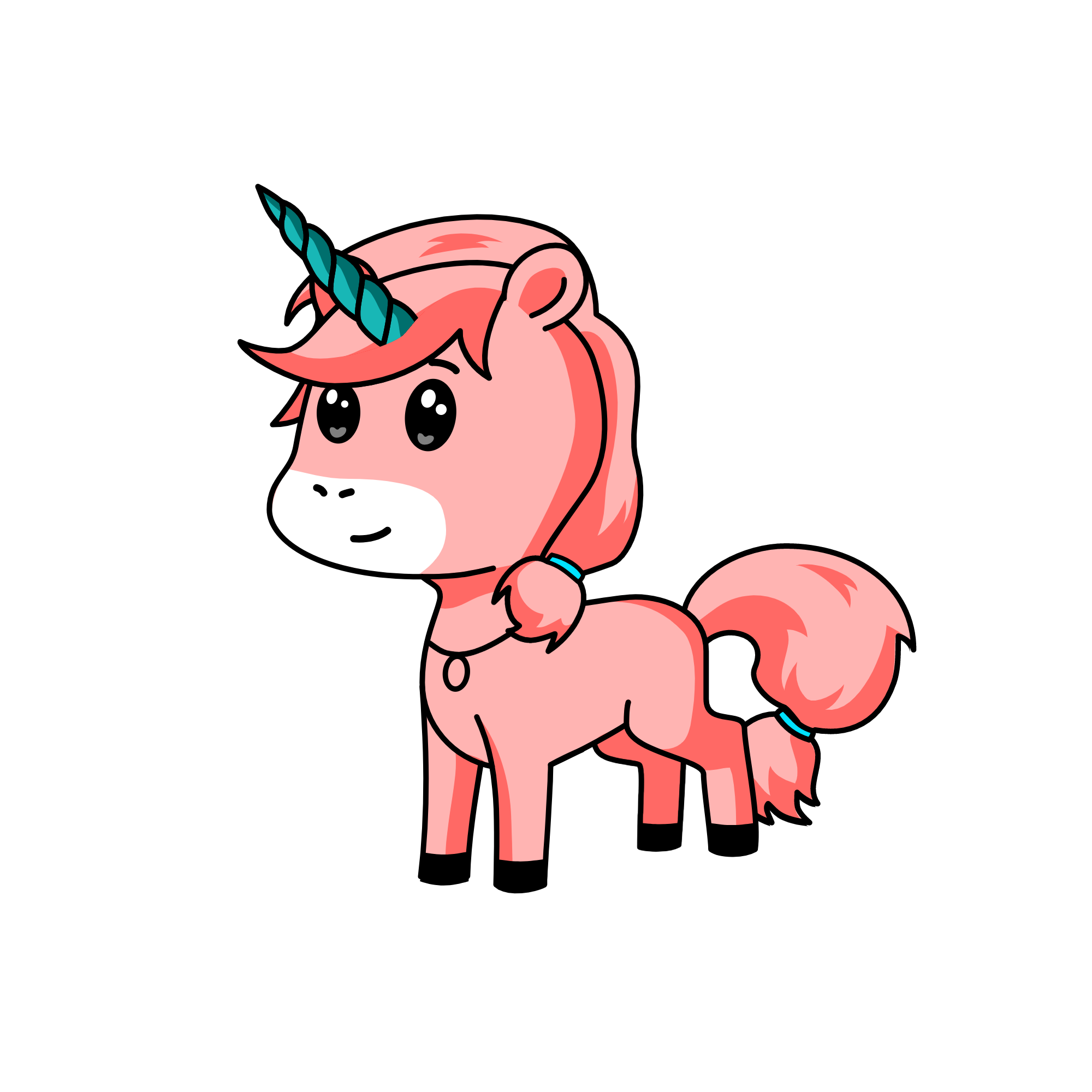 pink unicorn, the unicorn