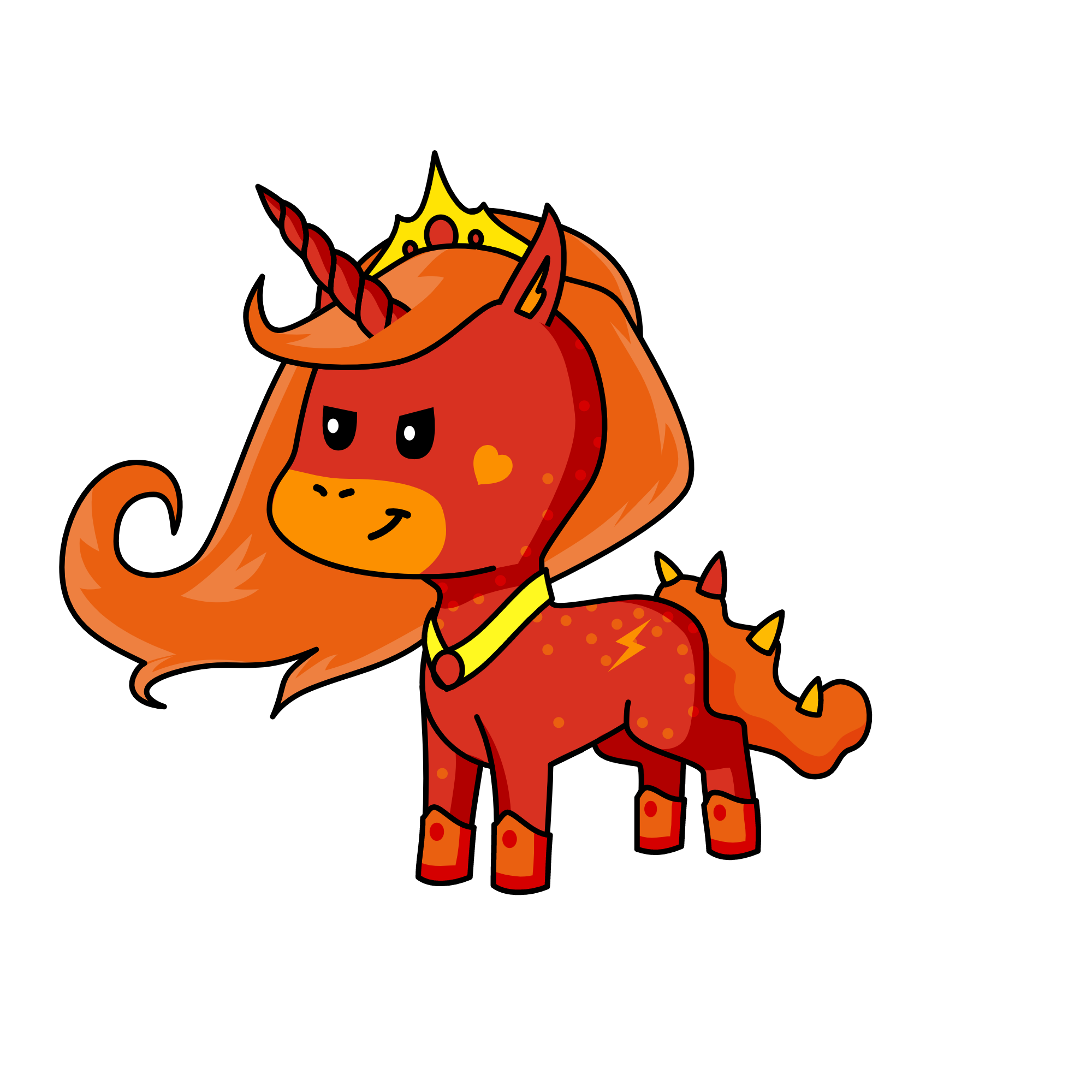 Kraliçe, the unicorn