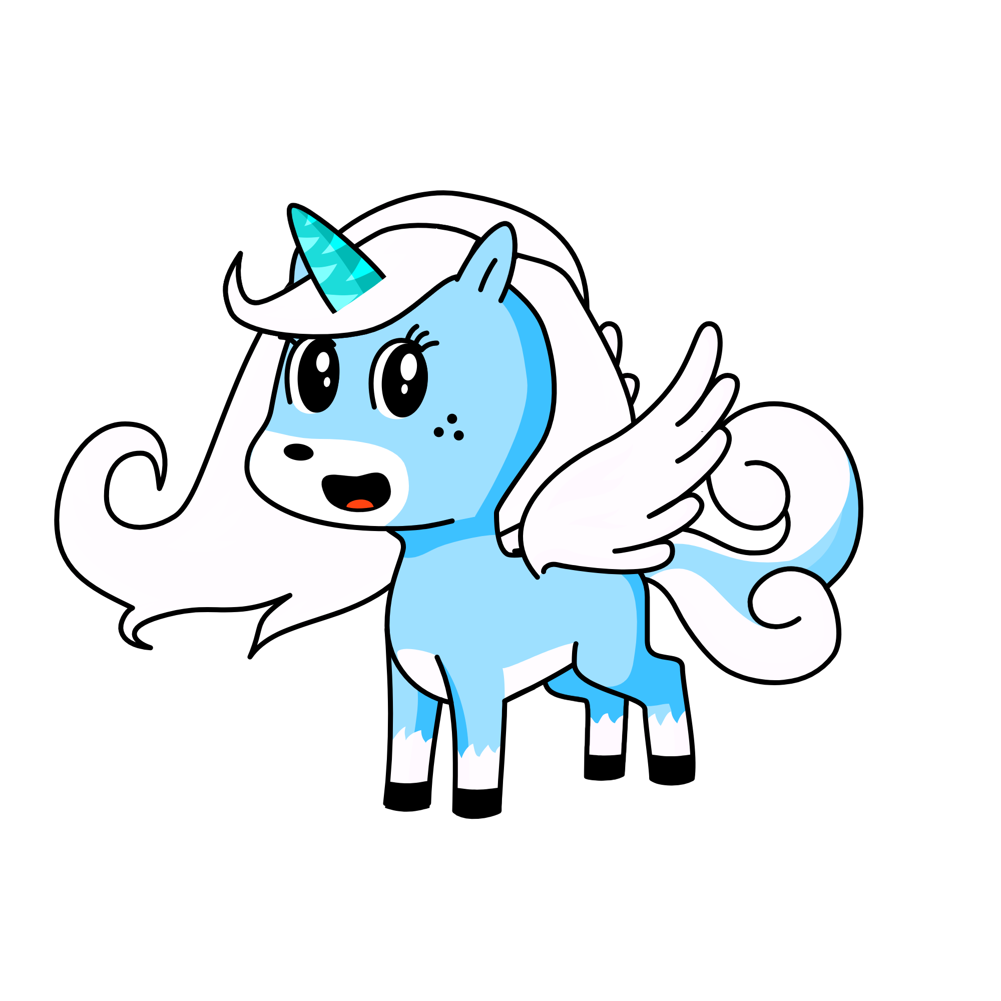 Snowy, the unicorn