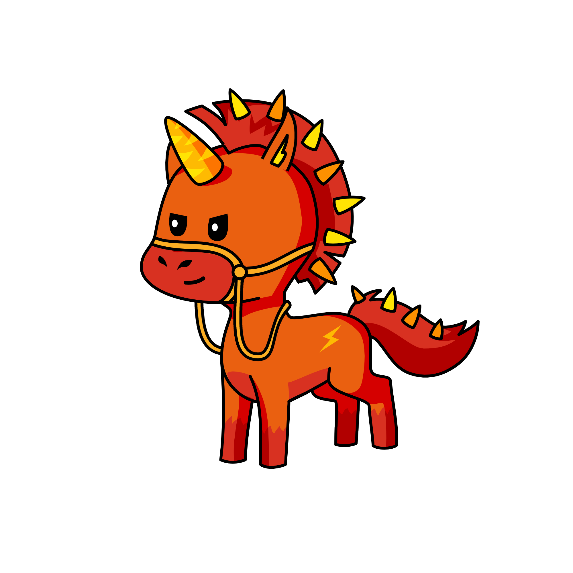 Evil dude, the unicorn