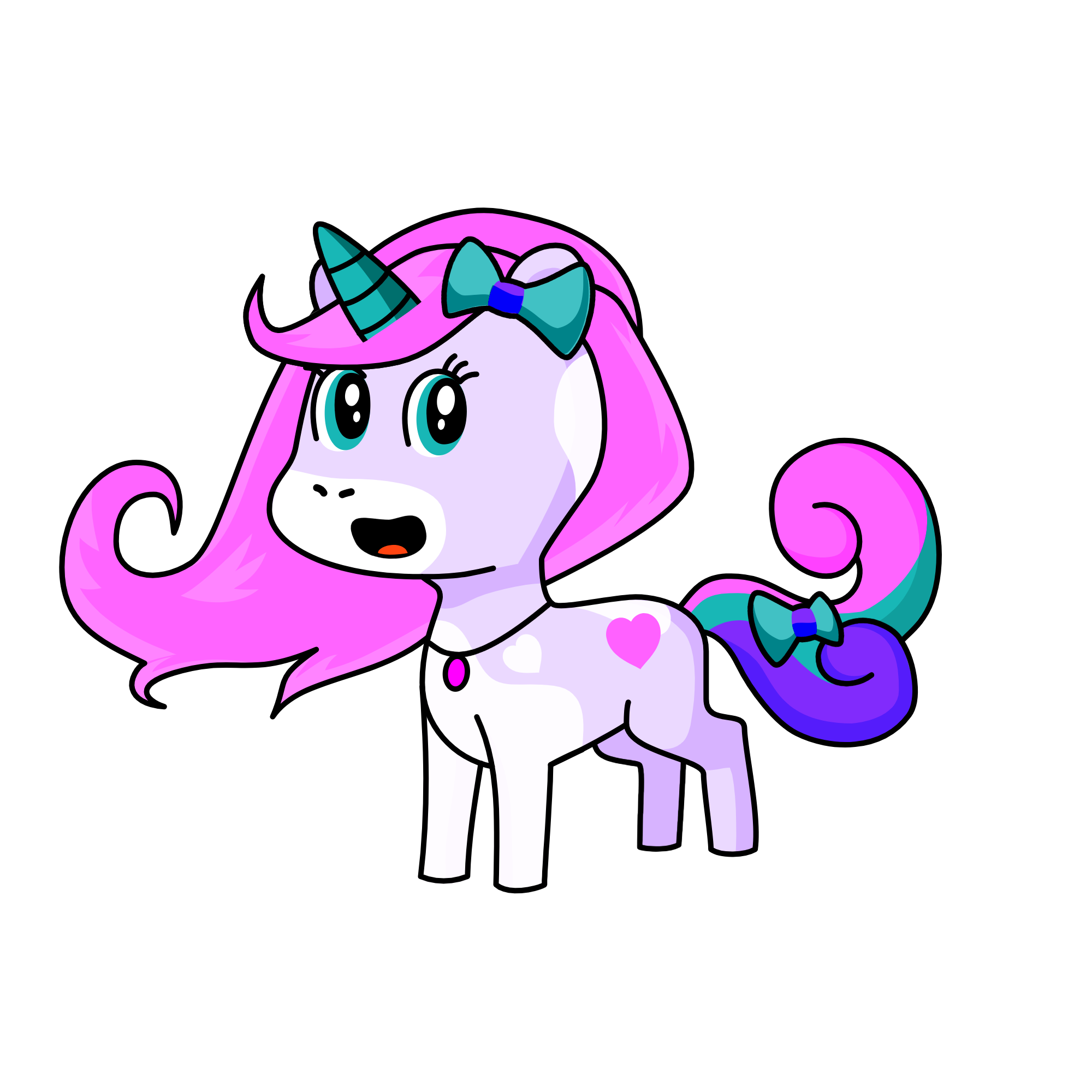 cutie prettycorn, the unicorn