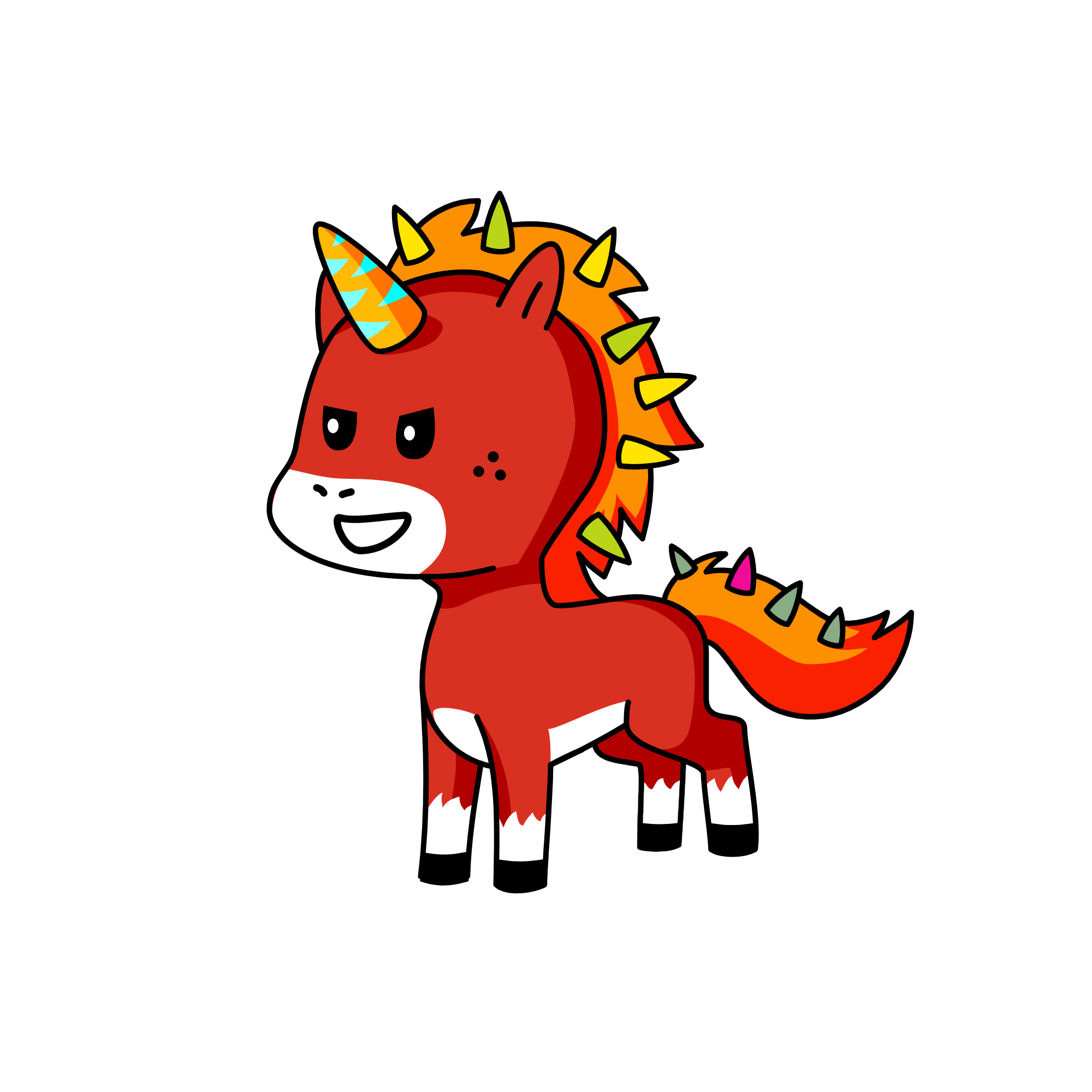Fire, the unicorn