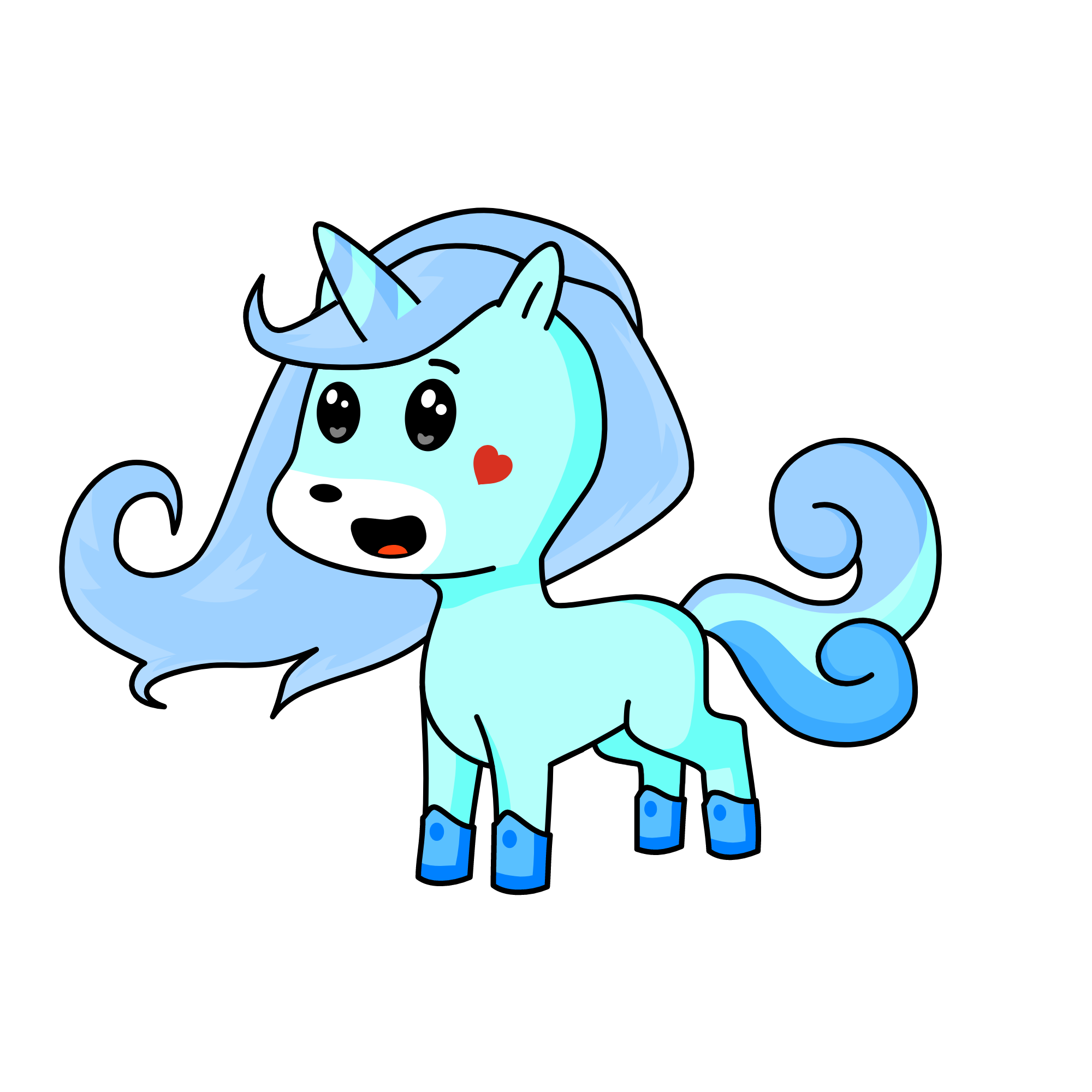 snow candy, the unicorn