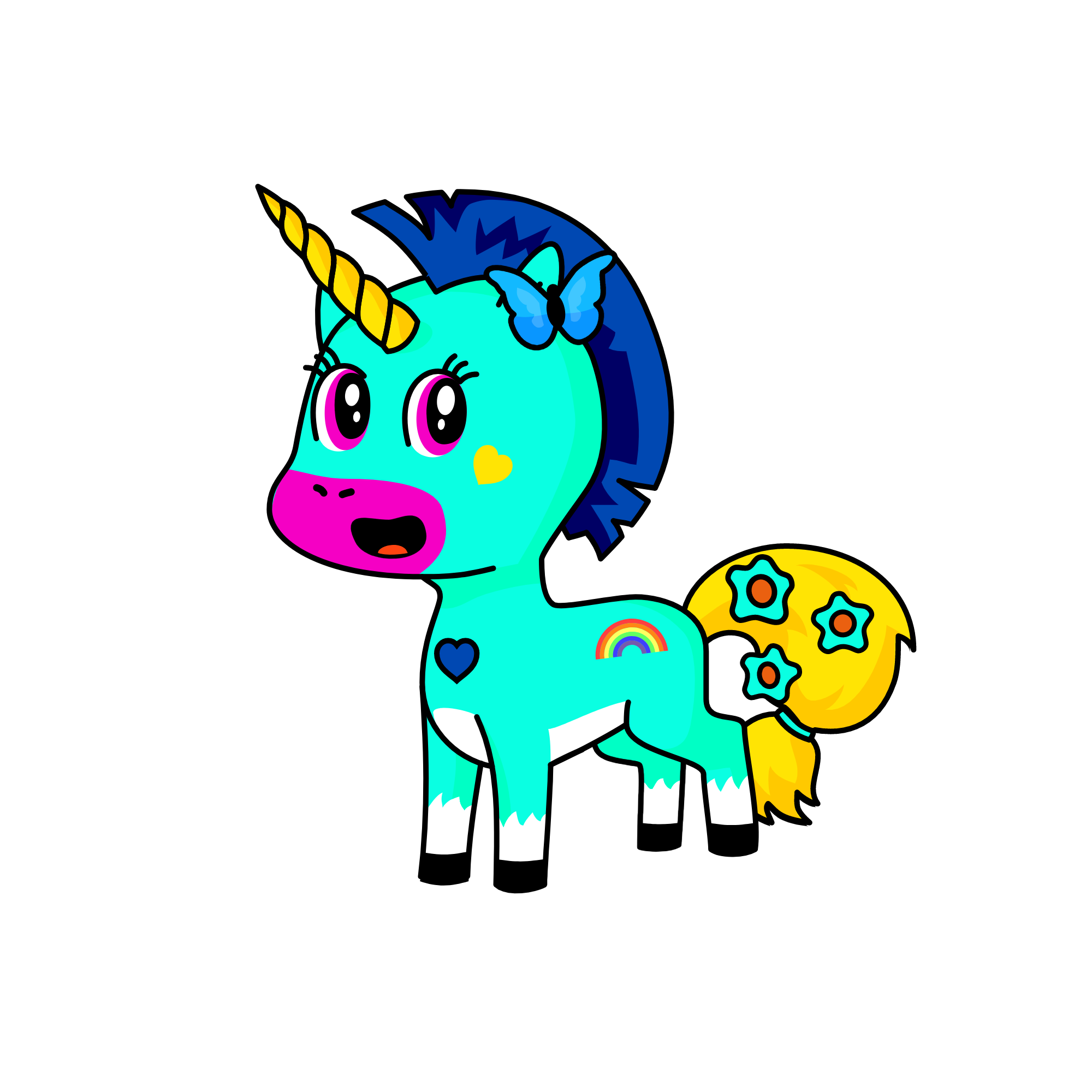 Moonlight, the unicorn