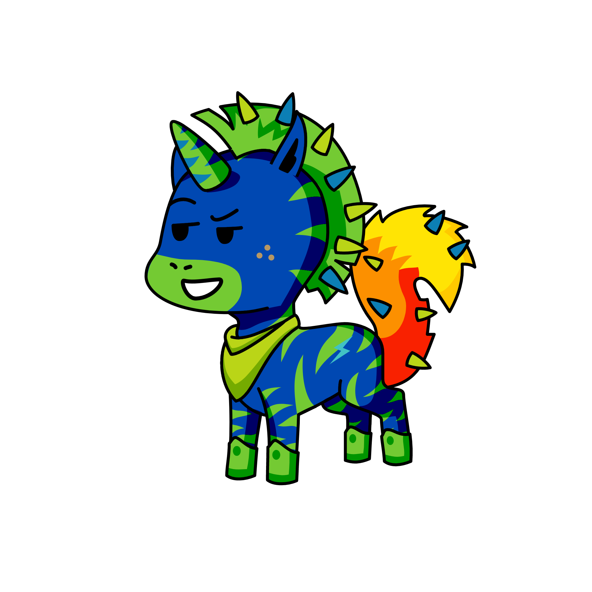 Spikemander, the unicorn