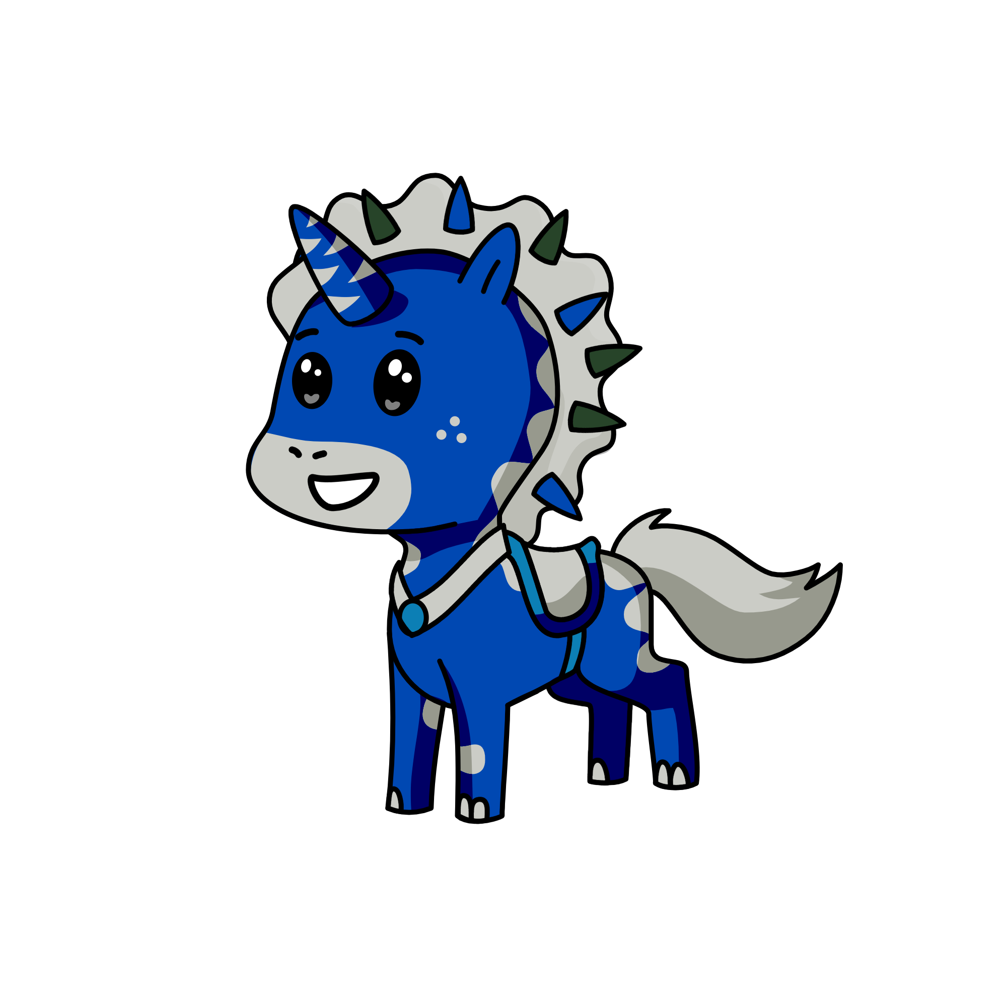 Blue steel, the unicorn