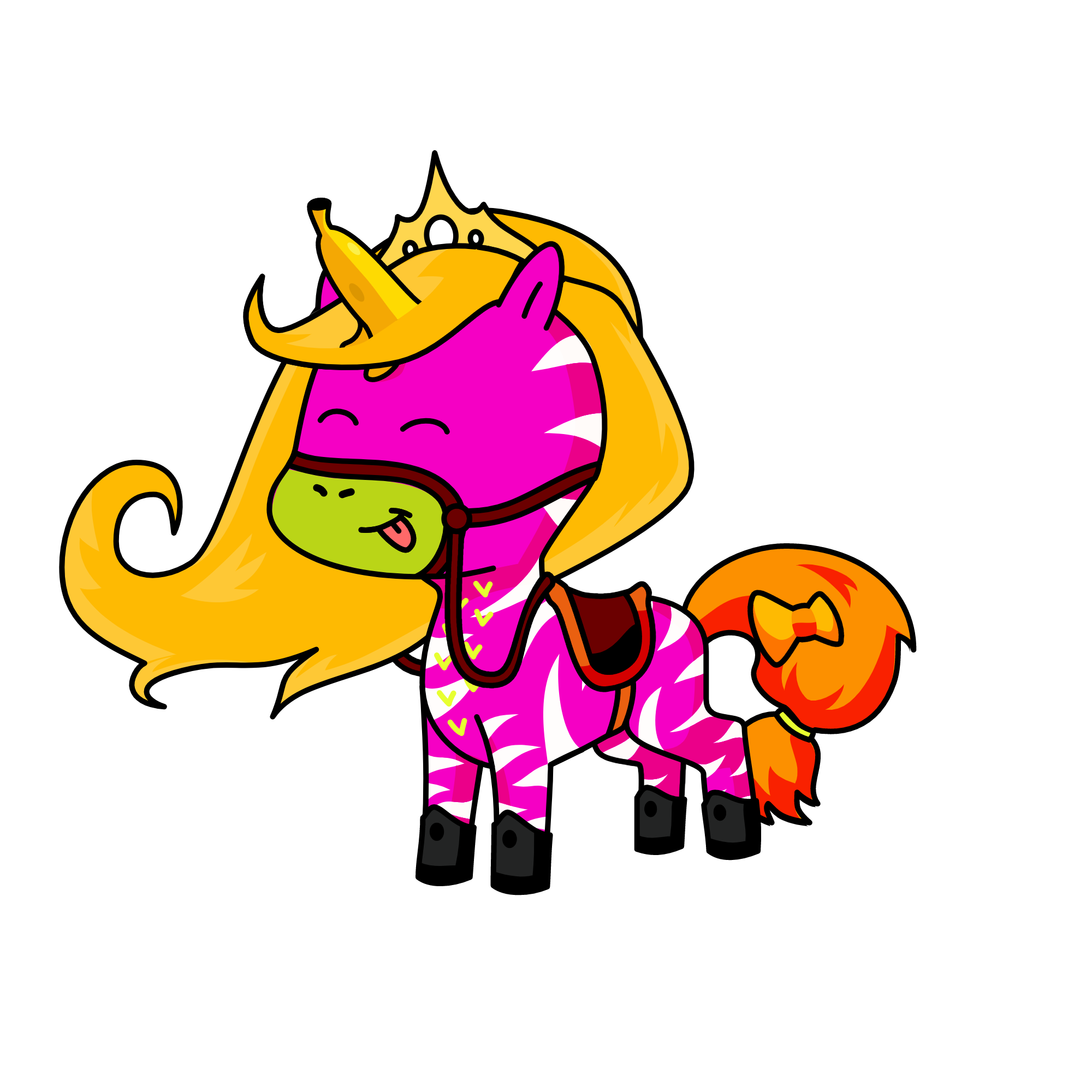 Rainbow, the unicorn