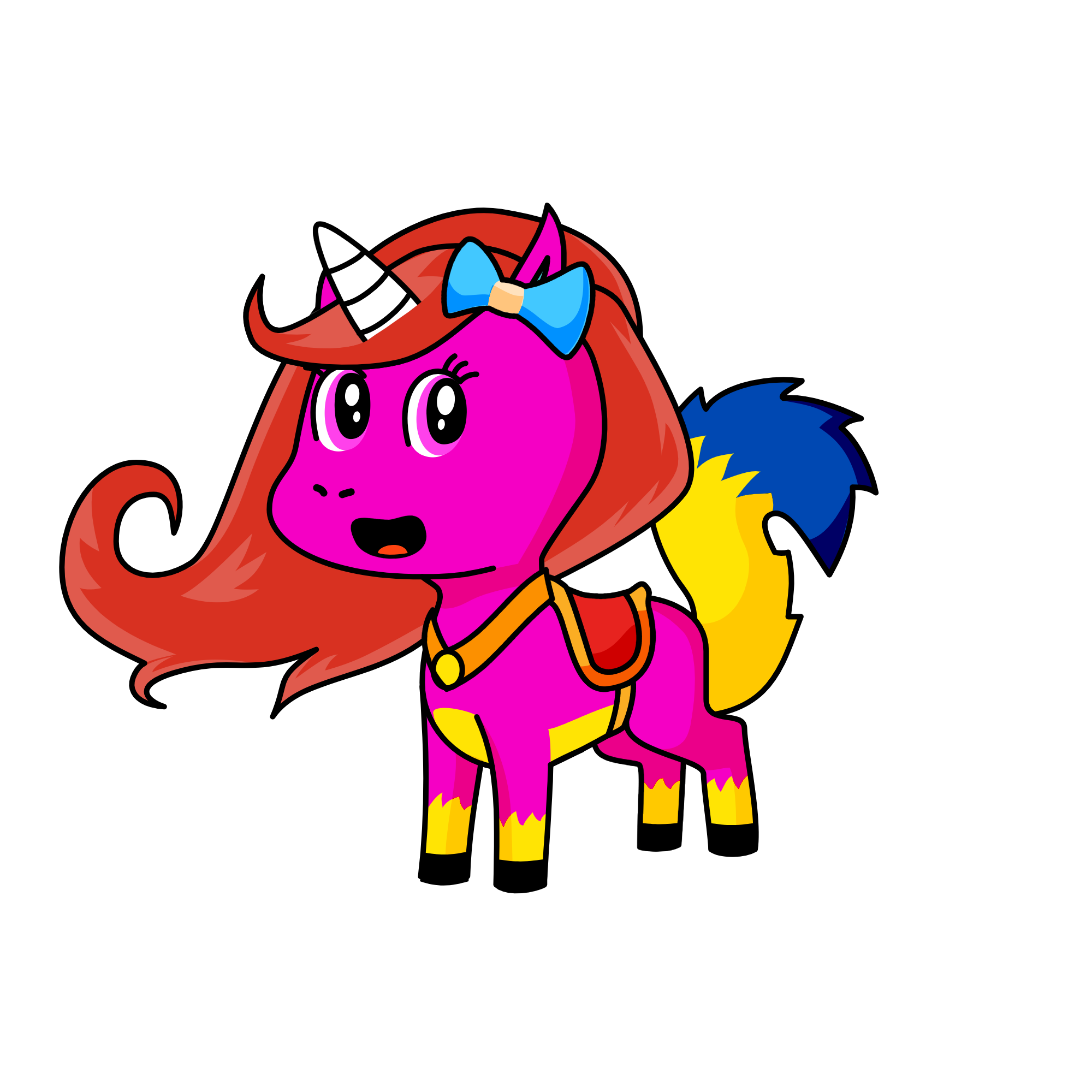 Dahlia, the unicorn